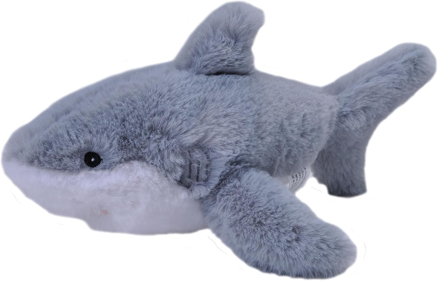 Wild Republic Ecokins Mini Great White Shark Stuffed Animal 8 Inch, Eco Friendly Gifts for Kids, Plush Toy, Handcrafted Using 7 Recycled Plastic Water Bottles image number 1