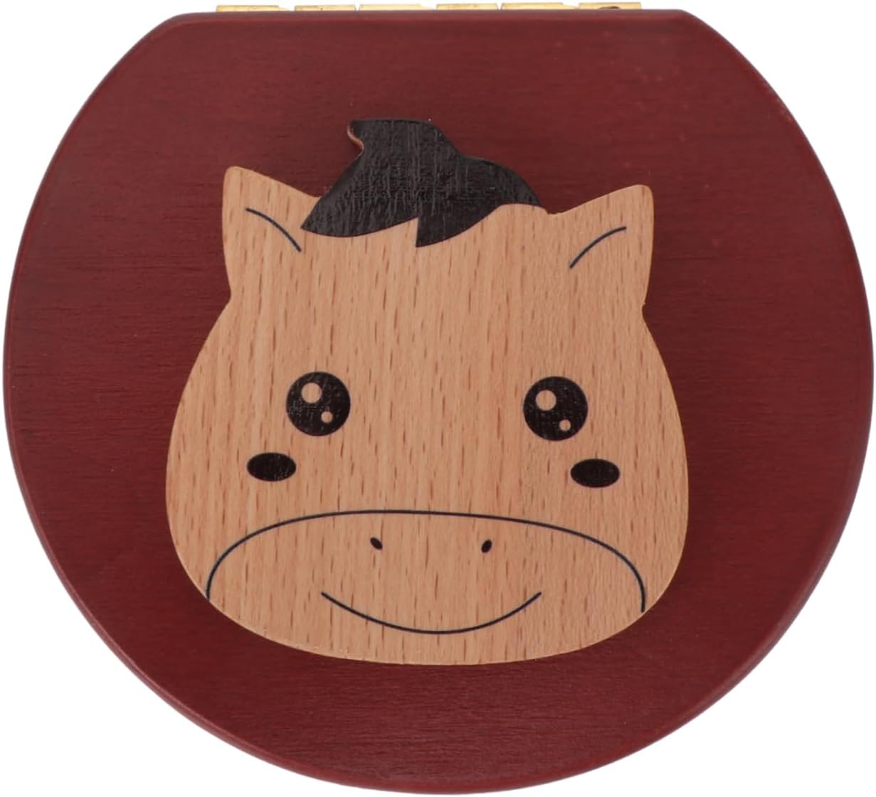 Wooden Tooth Keepsake Box First Tooth Holder with Tweezers and Fetal Hair Storage Memory Organizer for Boys image number 5