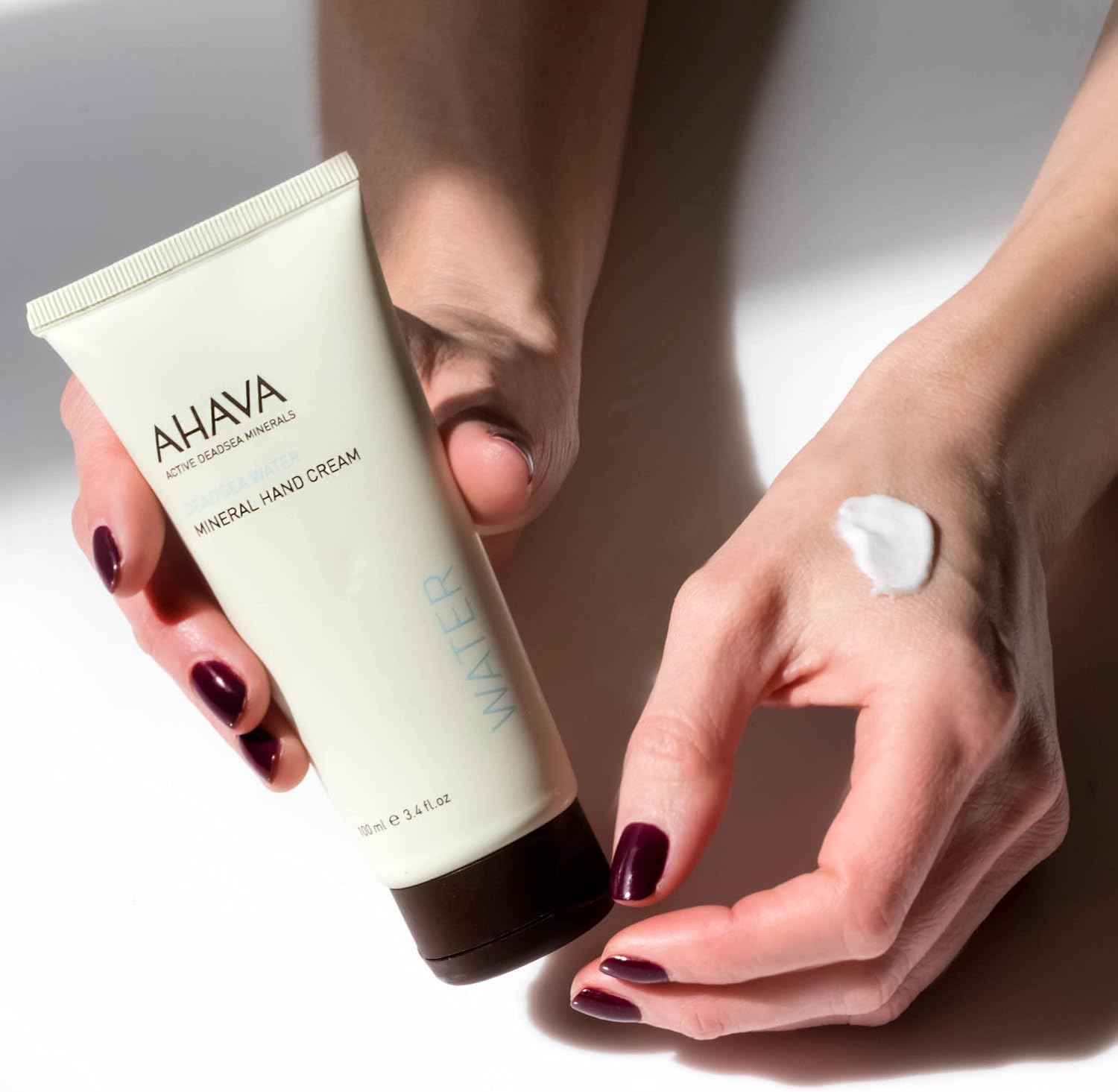 AHAVA Dead Sea Water Mineral Hand Cream - Hand Moisturizer for Dry Cracked Hands, Light & Fast Absorbing, Enriched with Exclusive Blend Osmoter, Smoothing Witch Hazel & Soothing Allantoin, 3.4 Fl.Oz image number 6
