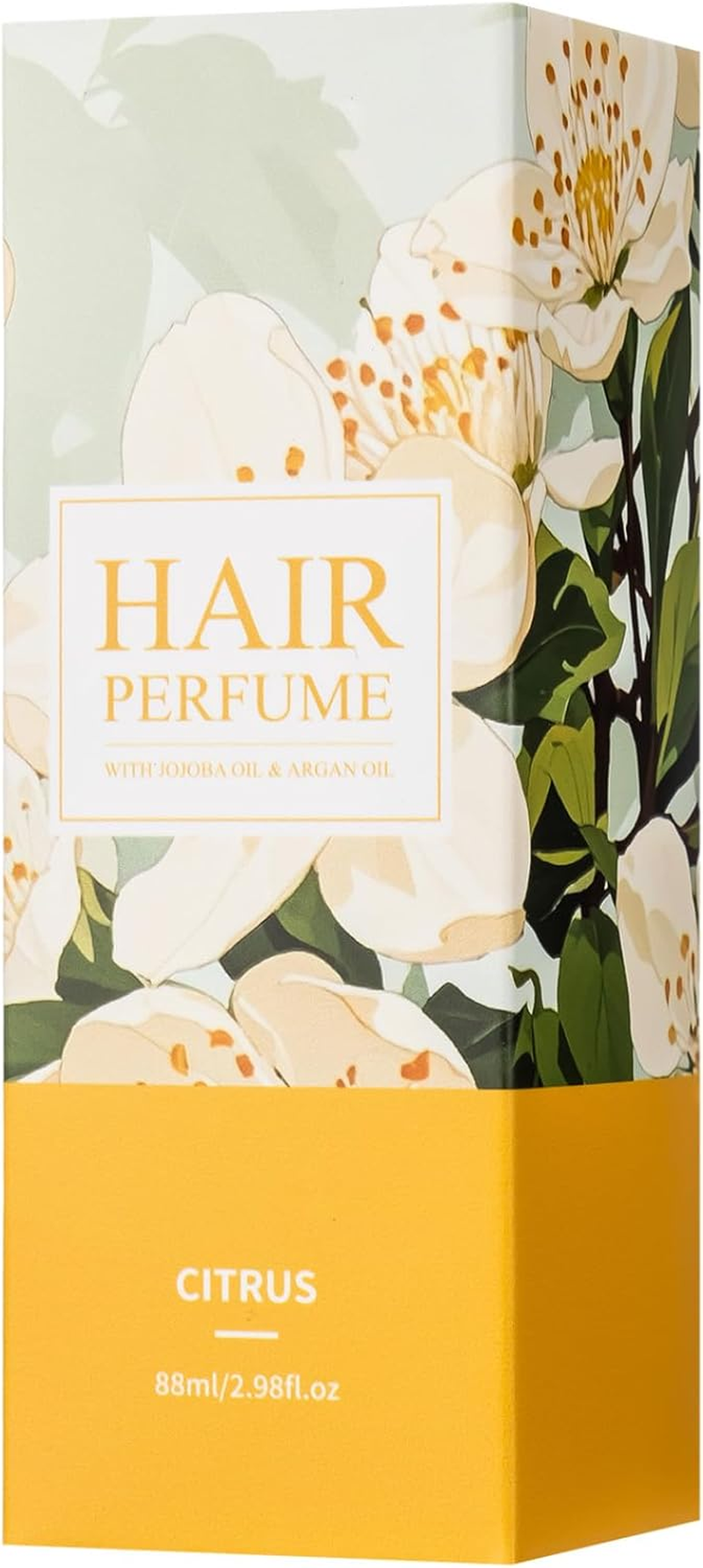 RUNQHUI Rose Orange Blossom Hair Mist Perfume for Women 2 Oz Lightweight Long Lasting Floral Fragrance Aromatherapy Spray Orange One Size