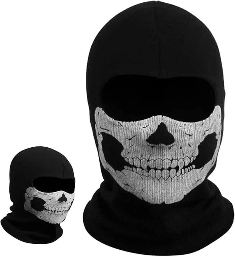 Skull Face Mask, Winter Ski Mask, Universal Fit, High Performance Mask, Snug Fit, Suitable for Men and Women, Winter Protection, Compatible with Skiing, Cycling, Hiking, Running, Leralsta image number 1