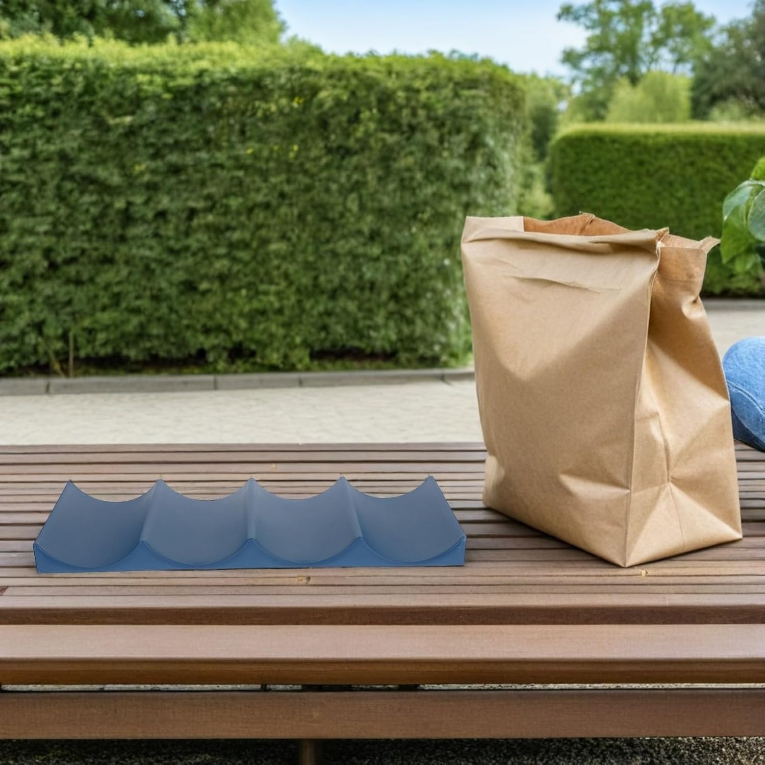 Luxshiny 2 Pcs European-Style Wine Bottle Holders Wave Design Desktop Bottle Stands Kitchen Storage Racks for Home Organization Random Color Random Color image number 1