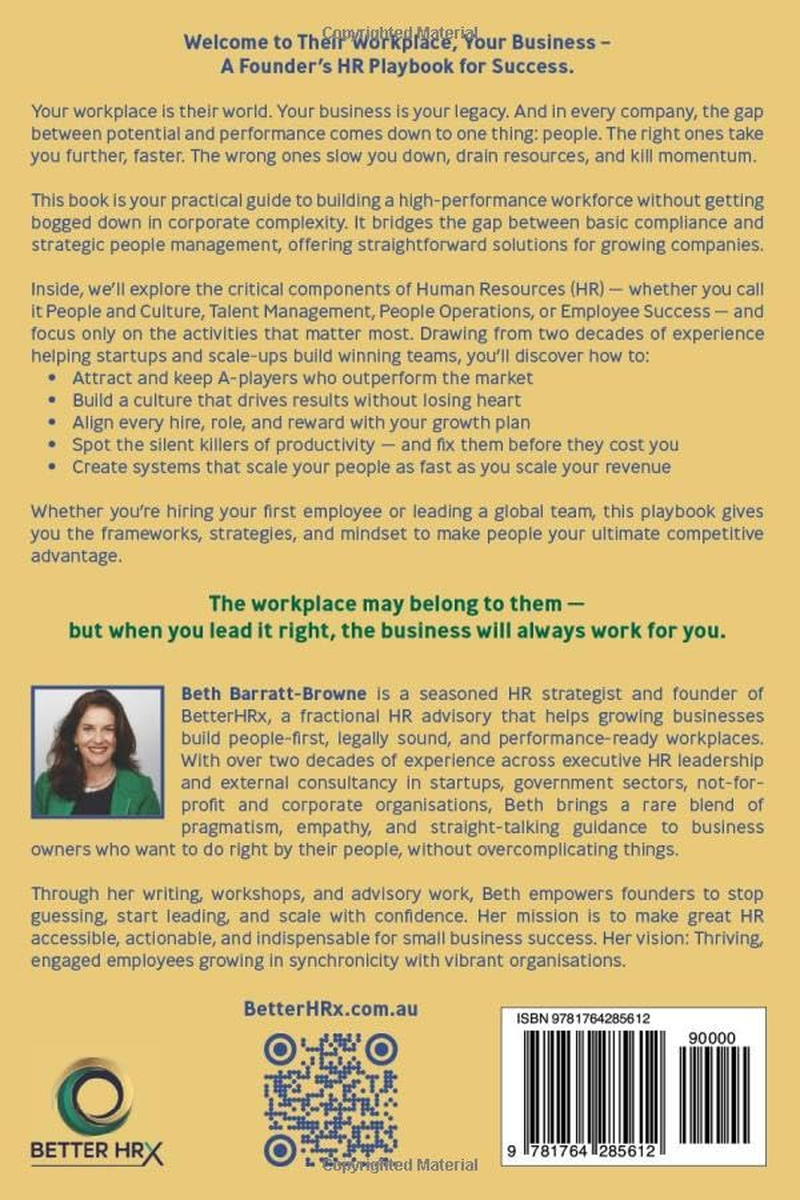 Their Workplace, Your Business: a Founders HR Playbook for Scaleable Success