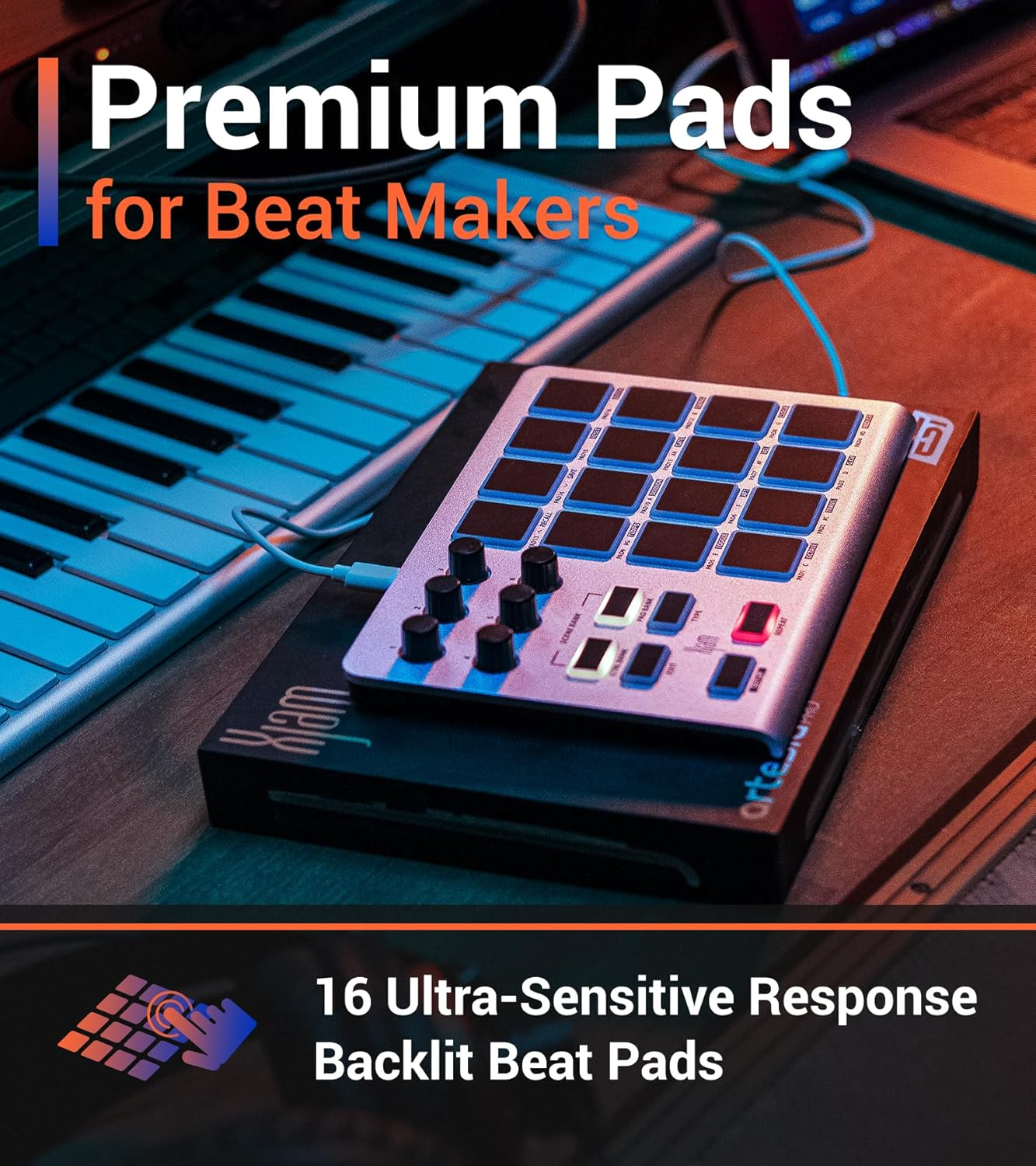 ESI Xjam | USB MIDI Performance Controller, Silver image number 3