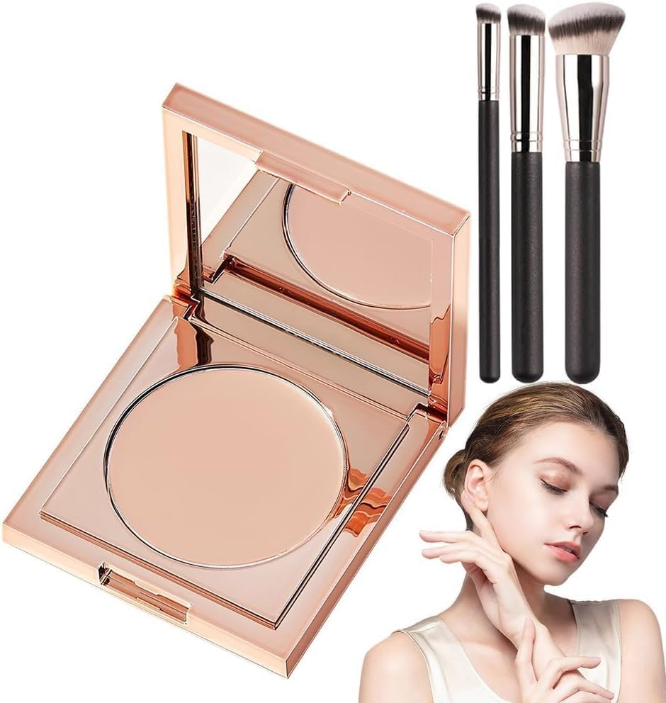 Colored Clay CC Undereye Corrector, under Eye Color Corrector for Dark Circles with Brush,Conceal Hydrating Concealer for Women,Colored Clay CC Undereye Concealer (Light-Medium Peach-2)