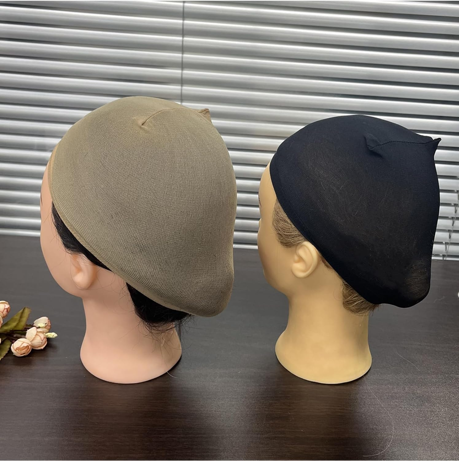 4 Pack Wig Caps - Nylon Stocking Caps in Nude | Secure Fit, Breathable | Bald Cap Alternative image number 4