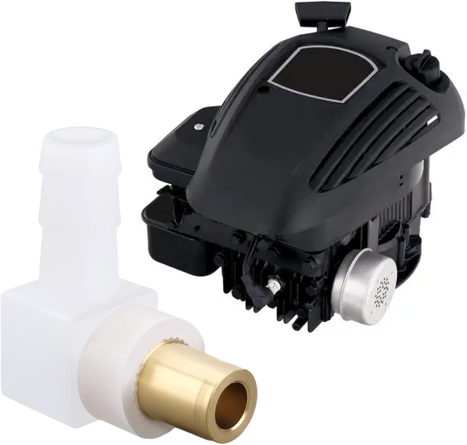 YINETTECH 2Pcs Carburetor Fuel Fitting Carb Hose Connector Replacement Part 692317 493496 494451 Compatible with Briggs & Stratton Snowblower Lawn Tractor image number 3