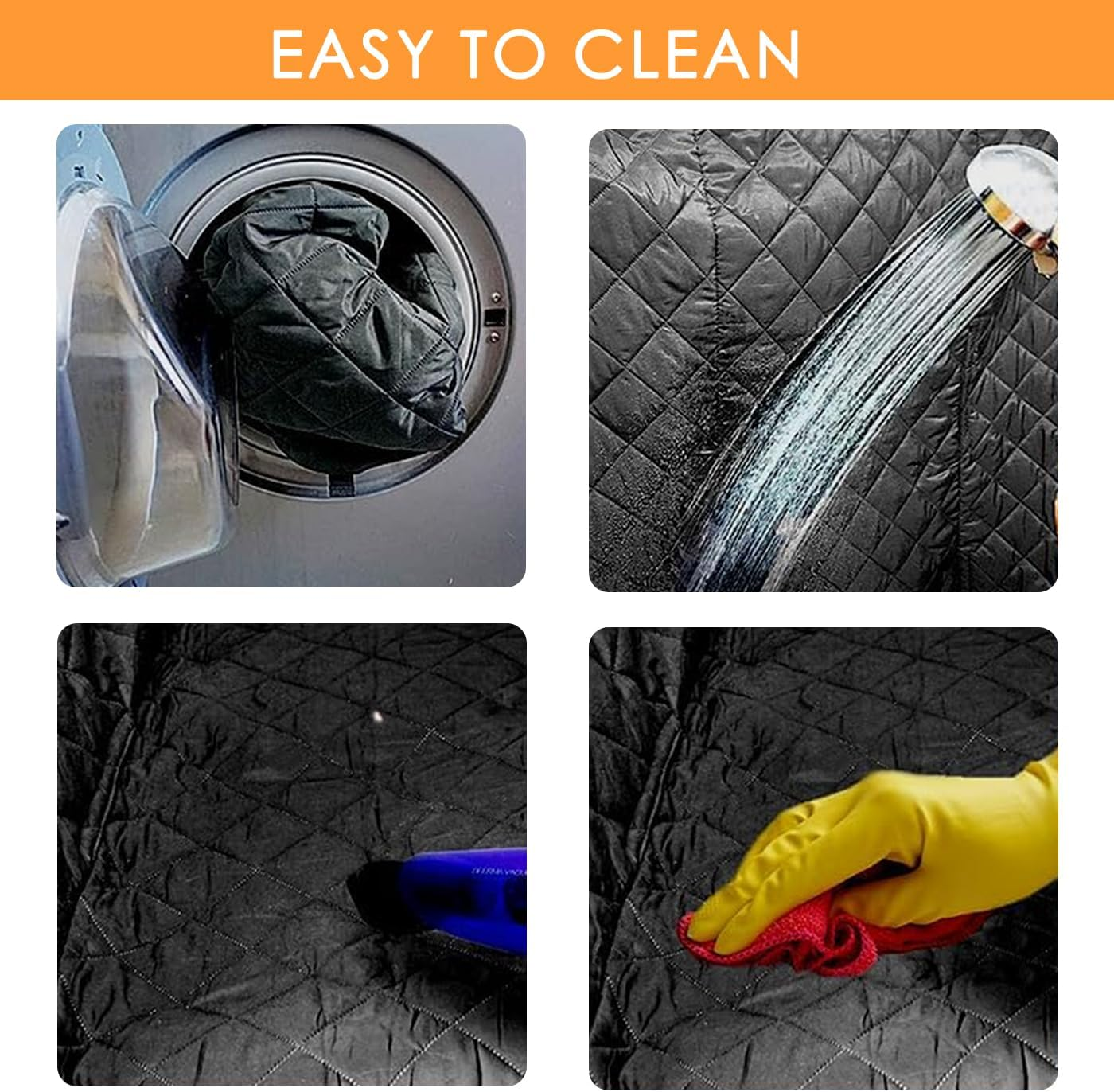 Dog Car Seat Cover for Pets with Visual Window Waterproof Scratch Proof Nonslip Soft Back Seat Covers with Side Flaps Seatbelt Dog Hammock for Cars Sedan SUV Trucks image number 3