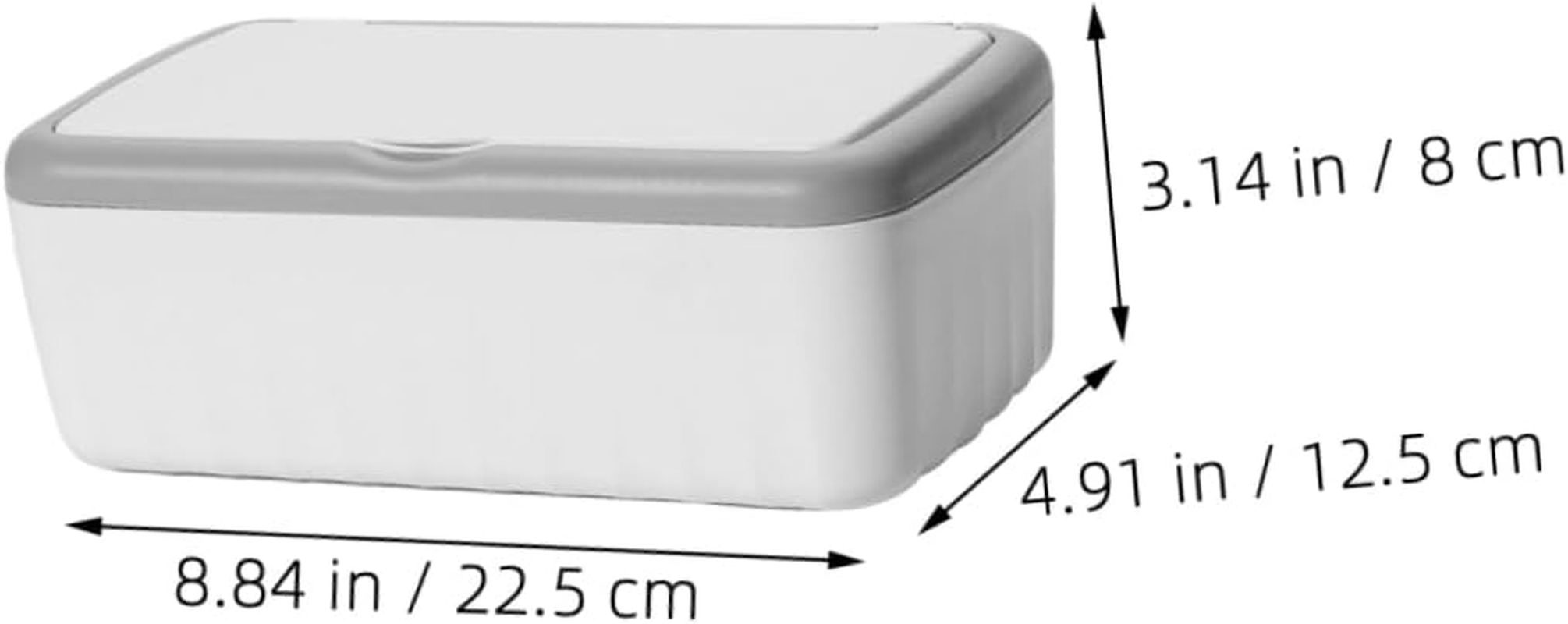 Rectangular Wipe Holder Lid High Capacity Tissue Storage Box for Home Office Elegant Sealed Design for Wipes Flushable Versatile Use Living Rooms Bedrooms image number 6