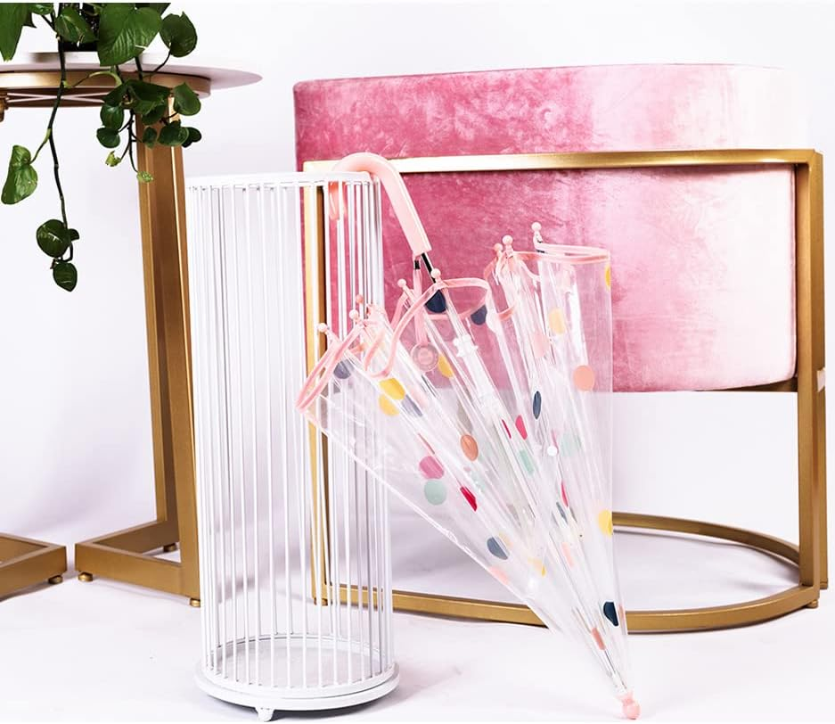 Threeh Kids Dots Bubble Umbrella with Easy Grip Handle 8 Shatterproof Fiber Ribs 28 Inch Extended Canopy Great Birthday Party Christmas