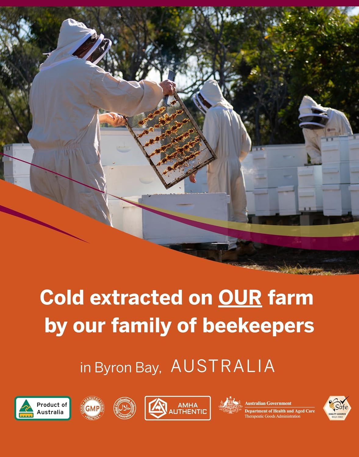 Australia&rsquo;S Manuka Honey MGO 250+, 100% Raw Honey from Byron Bay, Daily Immune Support, Beekeeper-Owned, AMHA Certified, Lab Tested, Monofloral & Batch Traceable, for Everyday Wellness (250G) image number 6