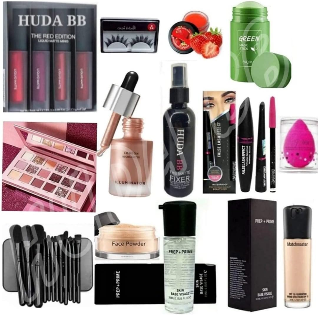 Beauty Parlour Makeup Combo Kit for Women & Girls All Products in 1 Box Set Of-18