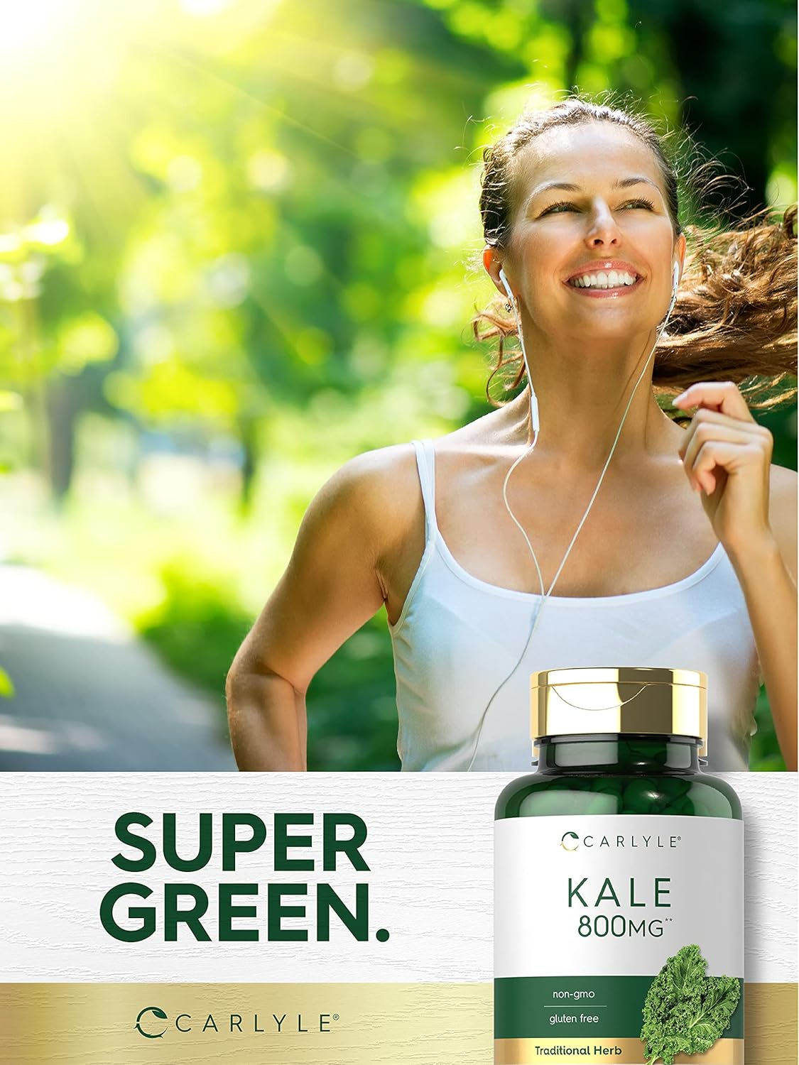 Carlyle Kale Extract 800Mg | 2 Bottles - 60 Capsules | Non-Gmo and Gluten Free