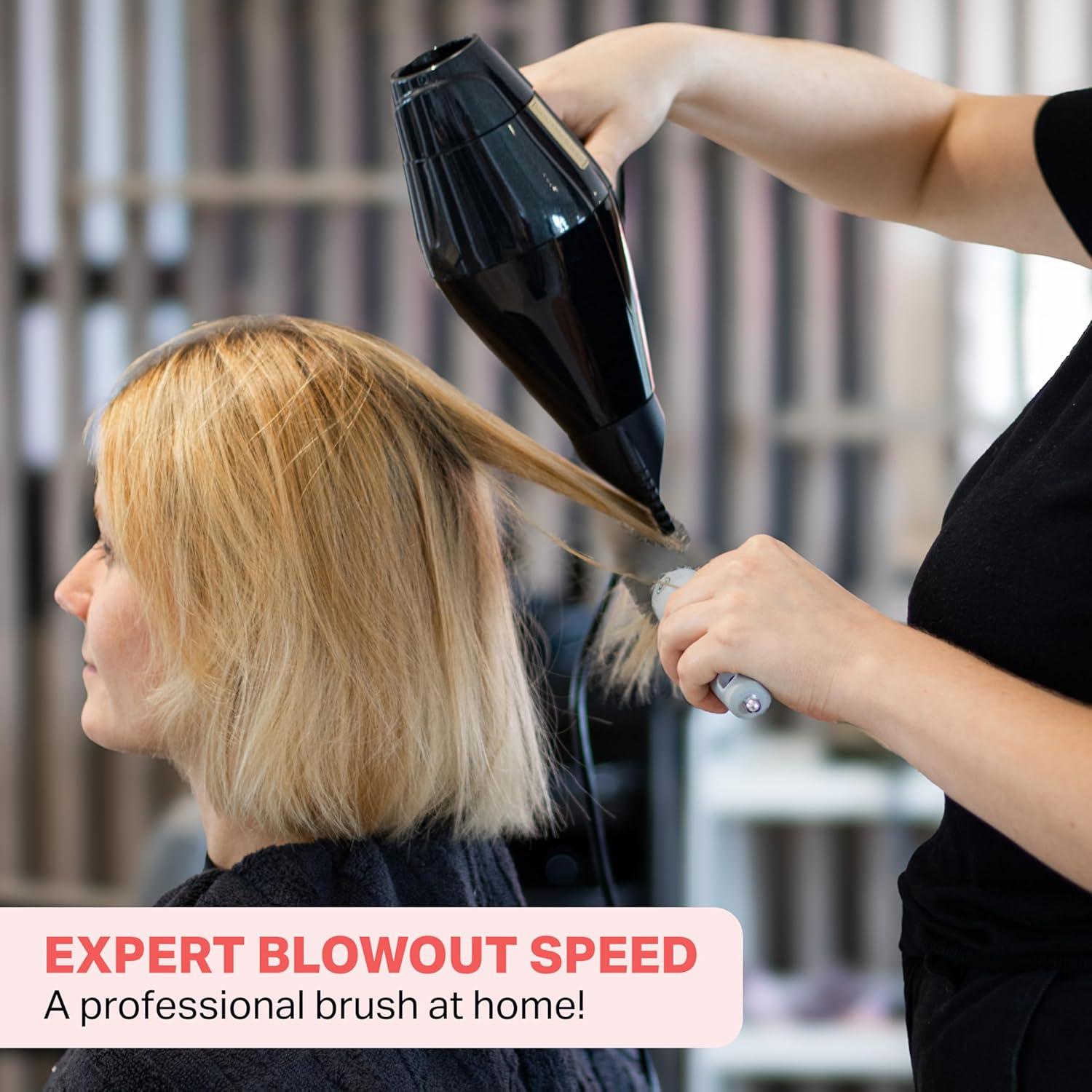 Olivia Garden - Expert Blowout Speed White and Grey Hairbrush- 25