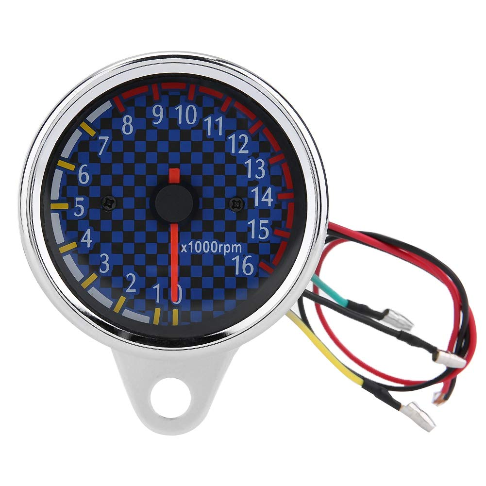 Electronic Tachometer Gauge, Motorcycle Tachometer, LED Tachometer for Most DC 12V Motorcycles image number 5
