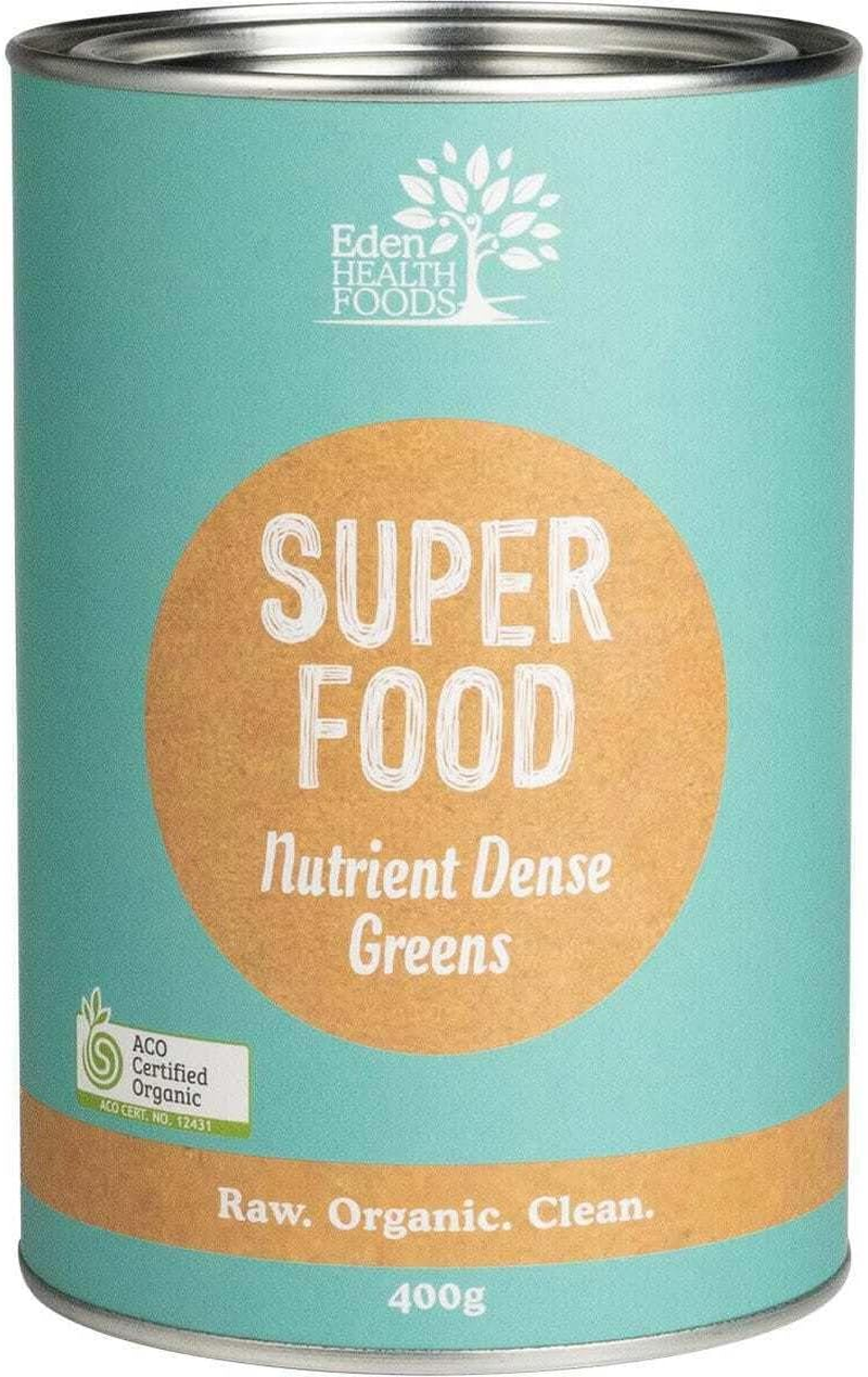 Eden Healthfoods Certified Organic Greens Superfood Formula Powder 400 G, 0.505 Grams