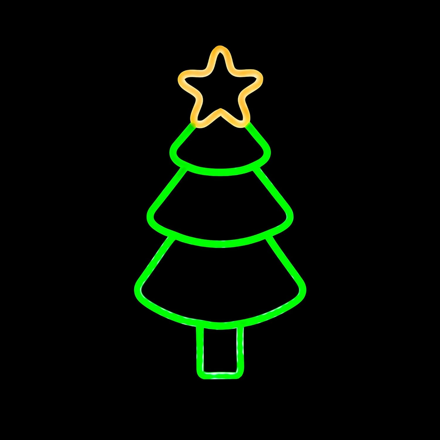 Idena 31896 LED Neon Christmas Tree Figurine, Approx. 18 X 8 X 37 Cm, Neon Sign with 151 SMD Leds, Indoor Christmas Decoration, with Power Supply and 3 M Power Cable image number 4