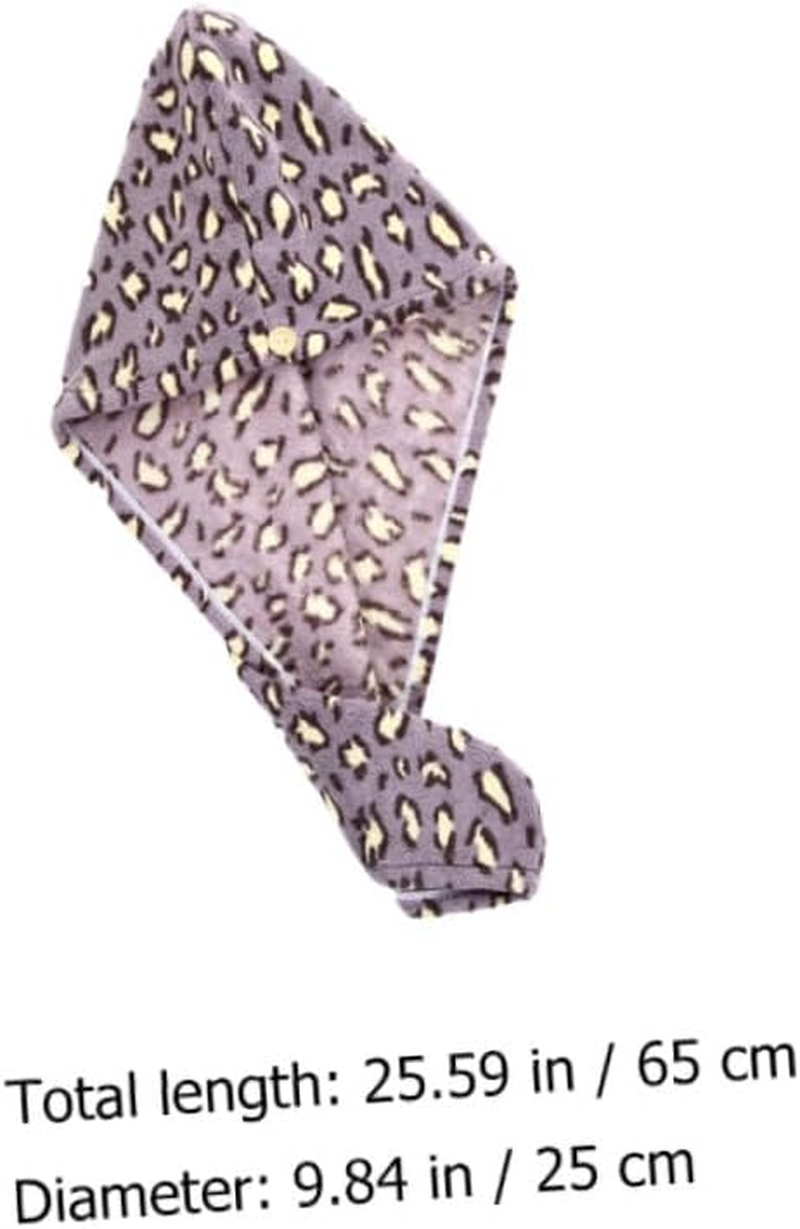 AUTSUPPL 3Pcs Microfiber Hair Dry Cap Fast Drying Hair Turban Towel Dry Wrap Microfibre Towel Wrap for Women Men image number 4