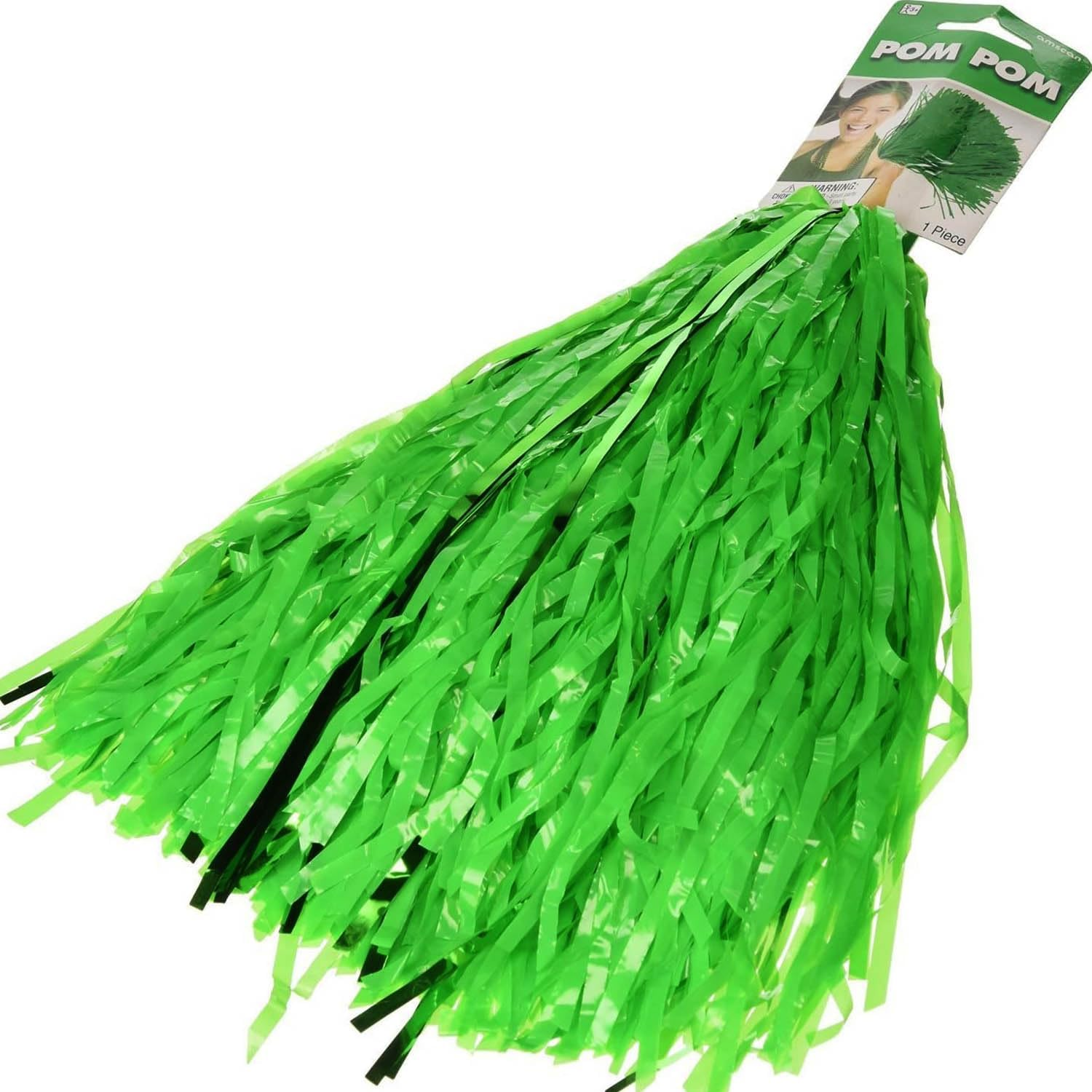 Amscan Perfect Team Spirit Metallic Cheer Pom-Pom, Yellow