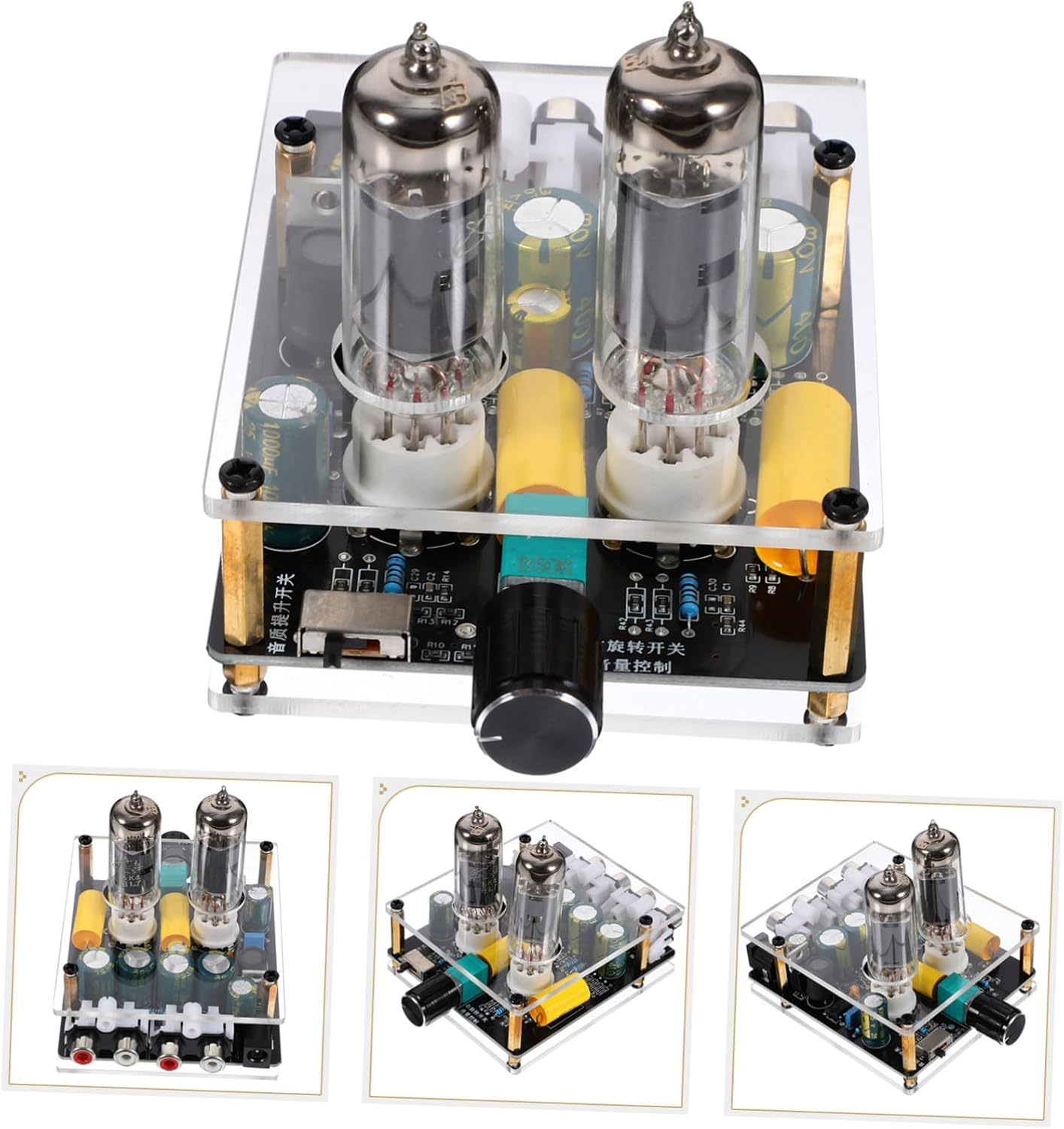 PHENOFICE Tube Preamplifier 6K4/6A2 Vacuum Electron Tube Preamp for Turntable Audio System DIY Home Theater Sound Amplifier image number 4