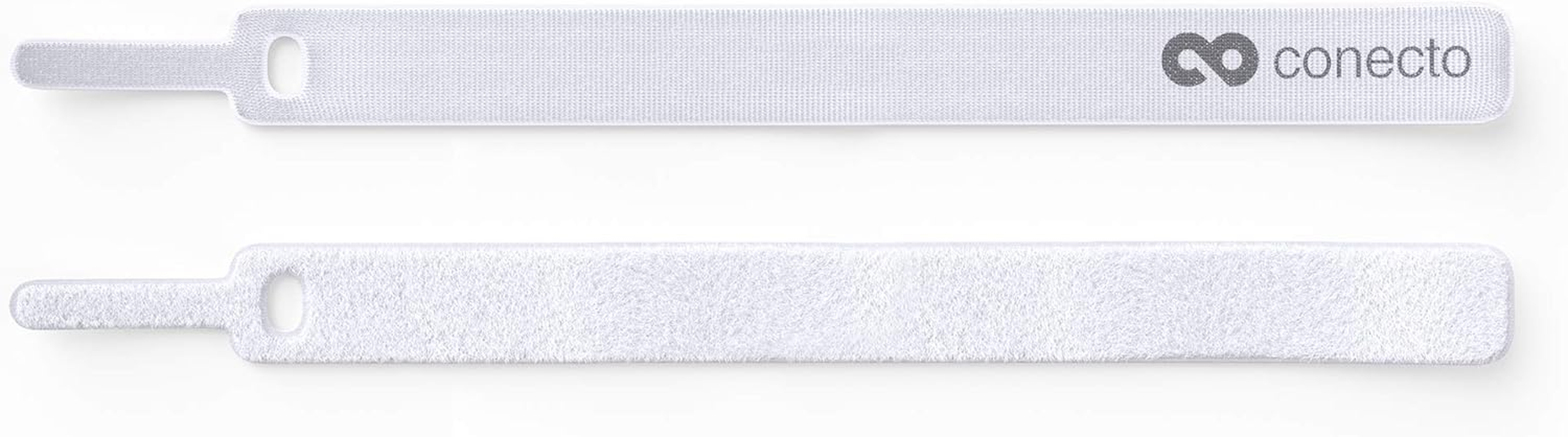 Conecto Velcro Cable Ties 15 Cm Velcro Tape with Loop Cable Management Cable Organiser Velcro Cable Ties Velcro White Pack of 30 image number 4
