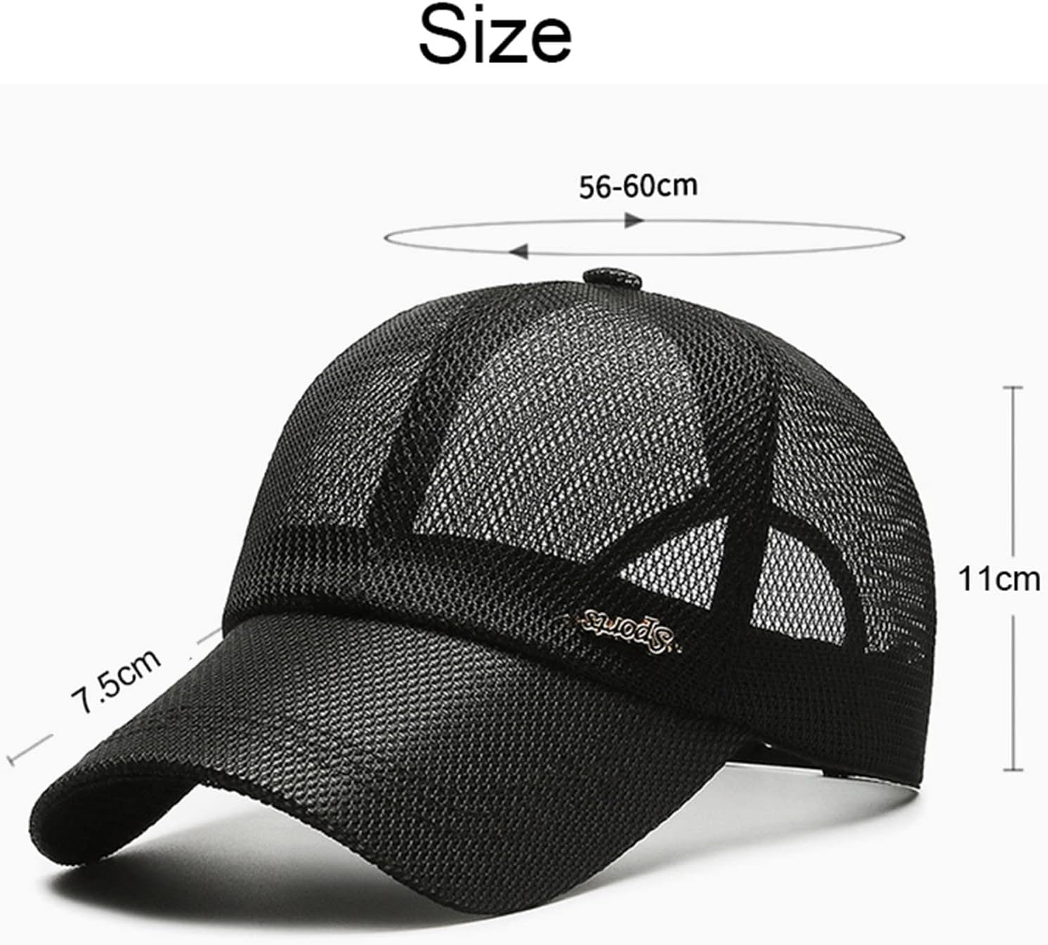 Ladies Hair Scarf Classics Retro Trucker Cap with Adjustable Snapback Unisex Men Women Breathable Baseball Cap Hat (B, One Size)