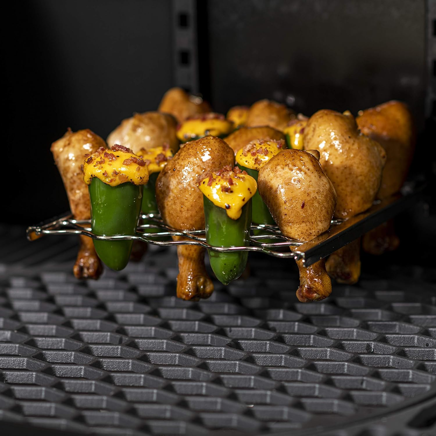 Oklahoma Joe'S 1864887W06 Drumstick & Pepper Flex Rack,Silver image number 3