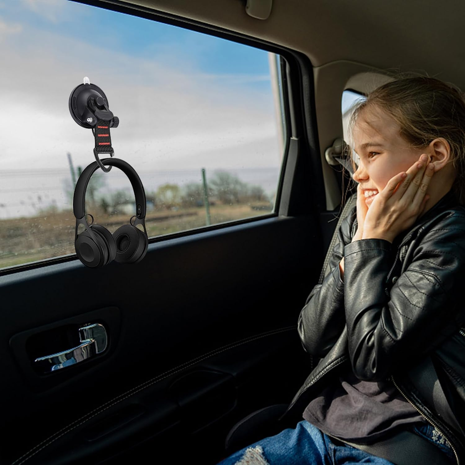 CONBOLA Heavy Duty Suction Cups 4 Pieces with Hooks Upgraded Car Camping Tie down Suction Cup, Tarp Accessory with Securing Hook Strong Power for Awning Boat and Trap.(4 Pcs)