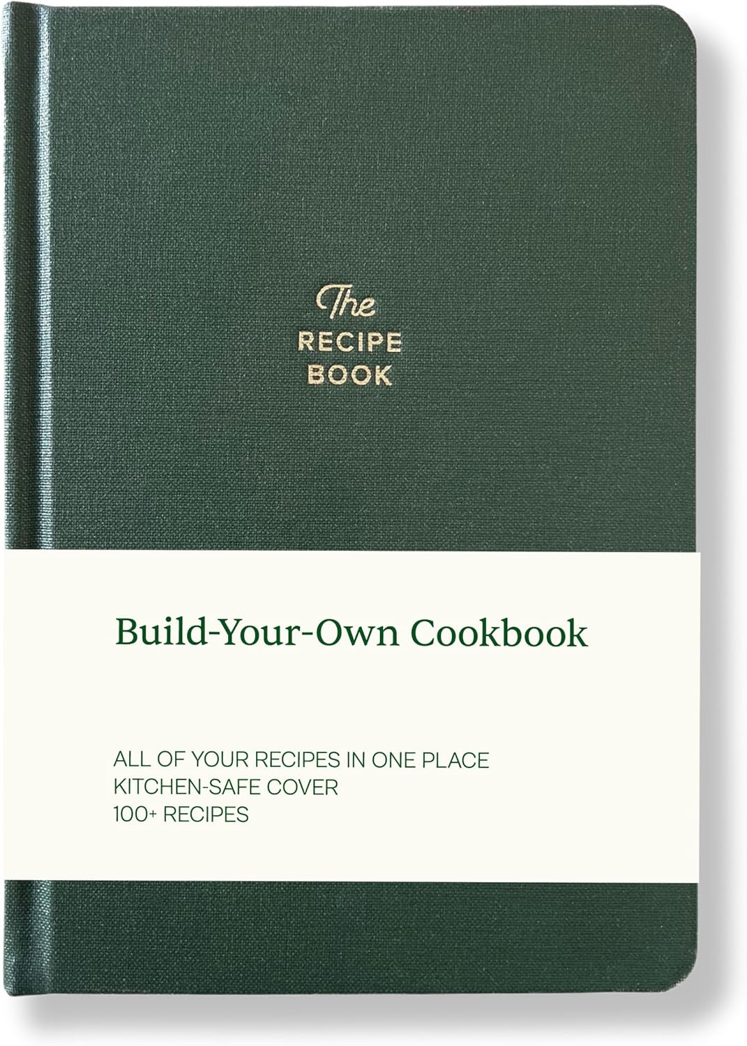 KUNITSA CO. Recipe Notebook - Keepsake Gift. Hardcover Blank Recipe Book to Write in Your Own Recipes, with Journaling Prompts about the Chef. 100 Recipes (Mustard Yellow)