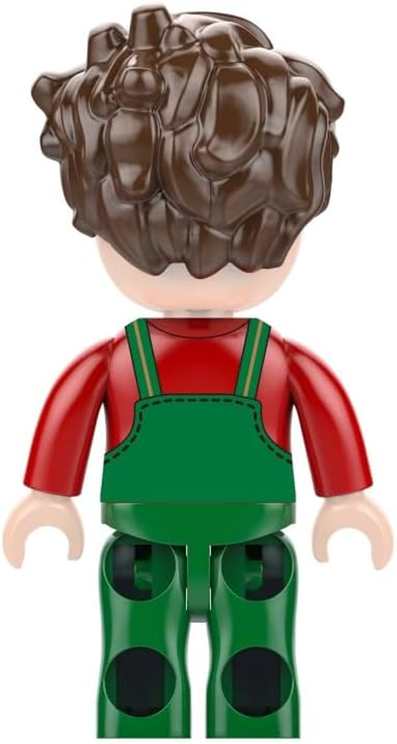 Kiddicraft KC1113 Red Tractor with Roller and Cutting Bar - Clamping Blocks image number 3