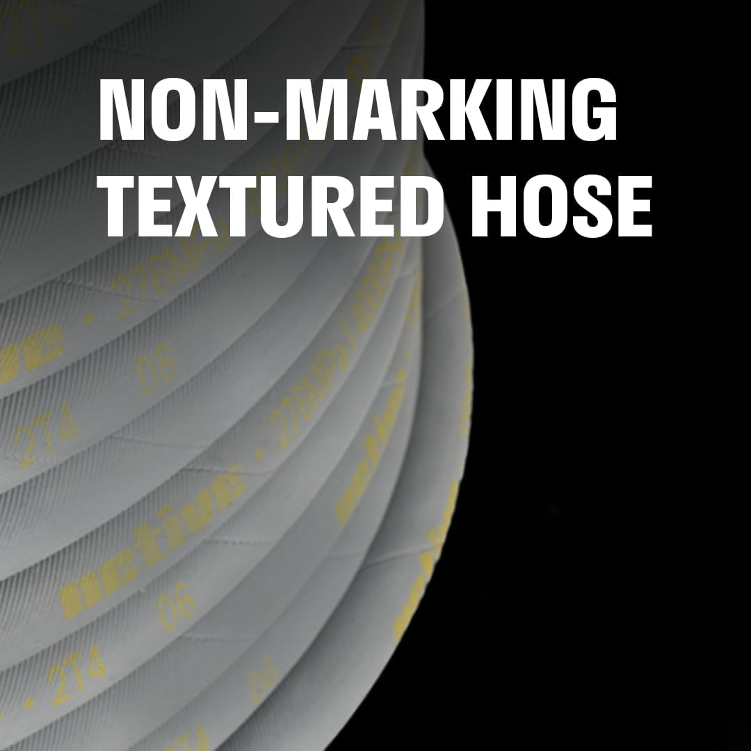 ACTIVE Pressure Washer Hose 50 Ft 5/16" - Kink Resistant Steel Braided Power Washer Hose for All Electric & Gas Pressure Washers, Flex Hose W/Max 4000 PSI & 12 GPM at a Peak Temperature of 212F image number 1