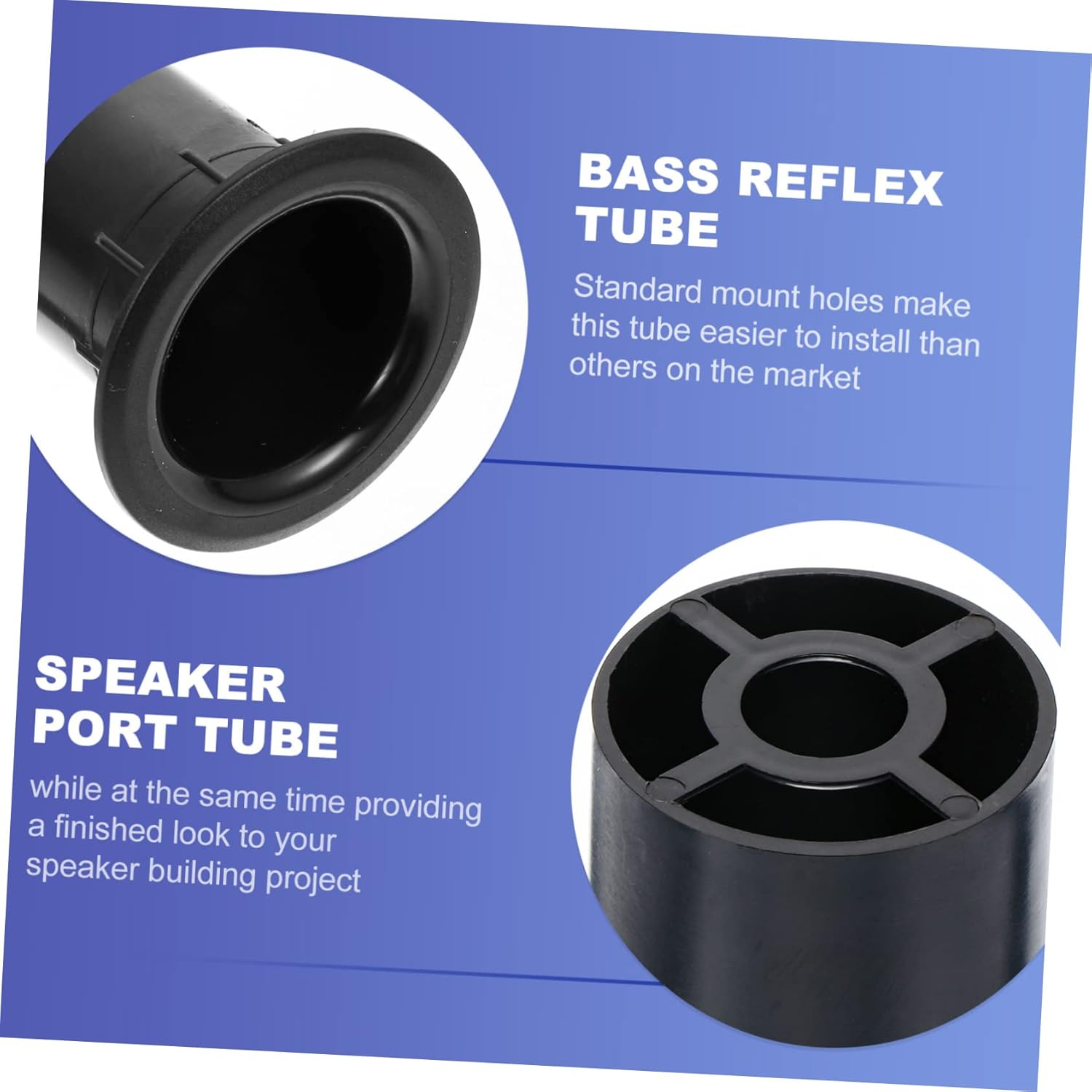 MERRYHAPY 24Pcs Speaker Hole Bass Reflex Tube for Speakers Woofer Port Tube Mounts image number 1