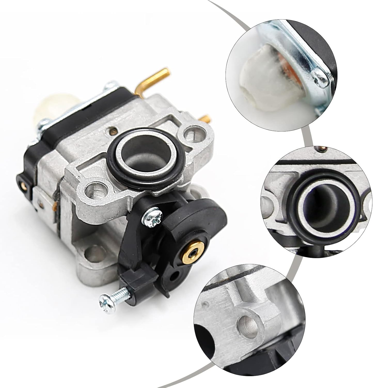 SYOWADA Carburetor Carb Kit Replacement for Troy-Bilt TB575EC TB539ES TB590EC Trimmer, Replacement for TB575EC 41ADT57C766 Gas String Trimmer image number 4