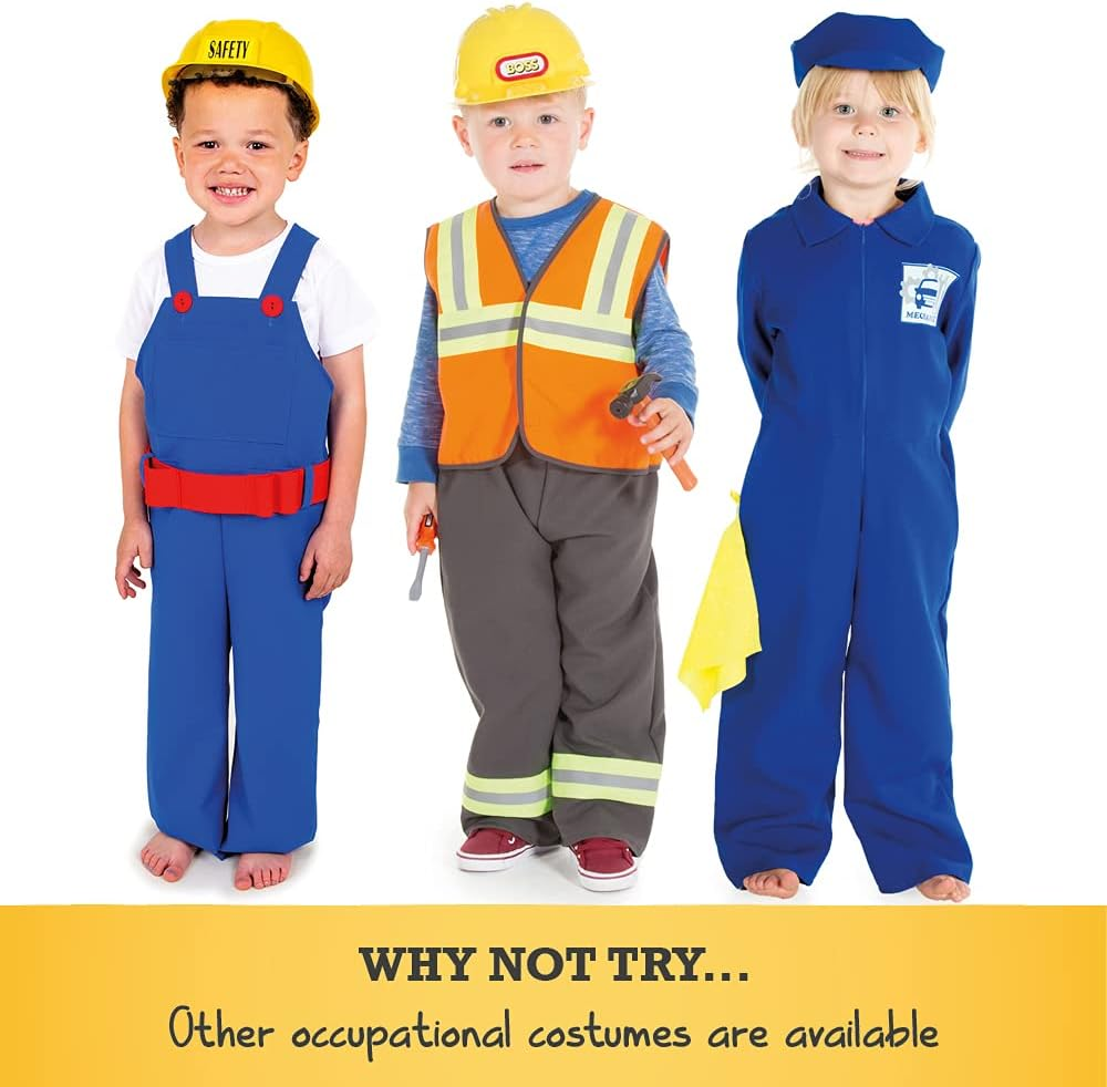 Builder Costume & Helmet - Kids Costume 5-7 Years image number 2