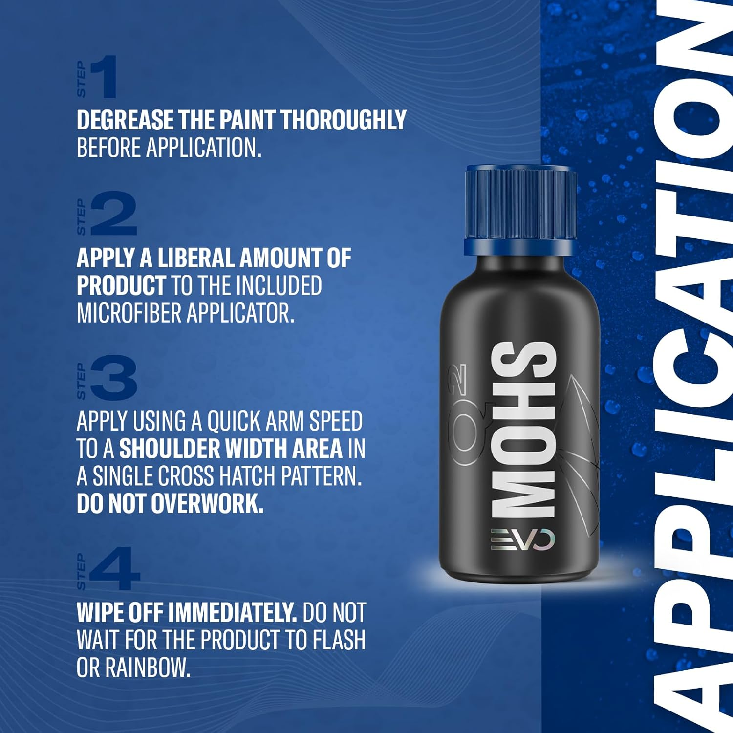 GYEON MOHS Ceramic Coating for Cars | Deep Gloss & 3-Year Protection | DIY Paint Coating Kit for Long-Lasting Shine | Easy Application & Hydrophobic Finish image number 4