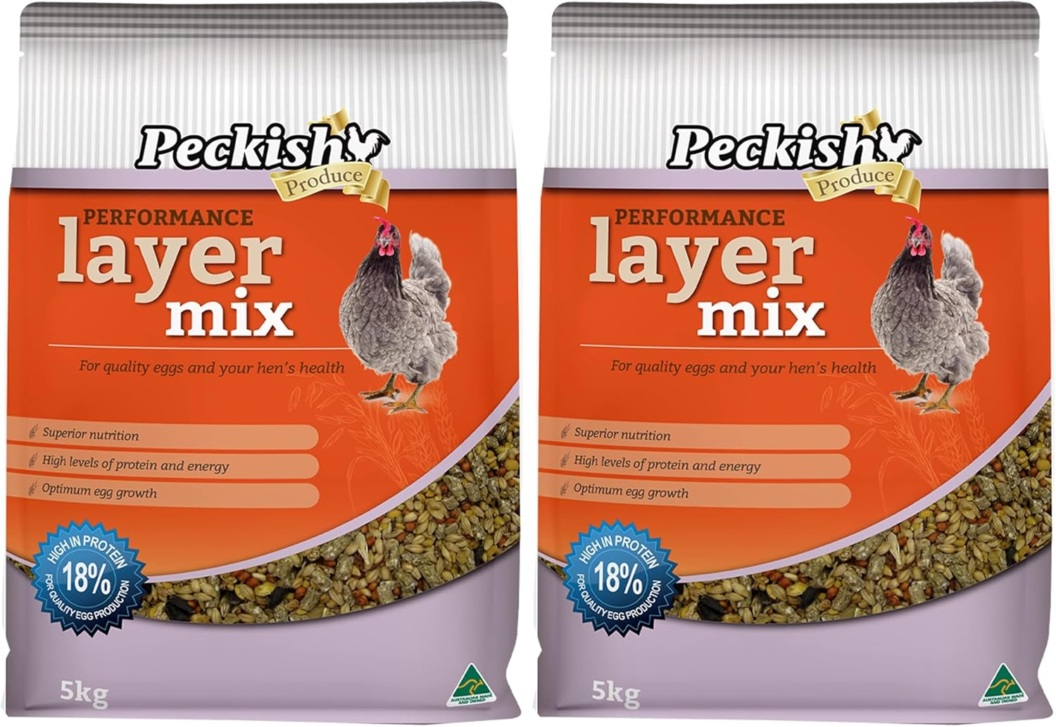 Peckish Layer Mix 5Kg - Superior Nutrition Poultry Feed for Healthy Growth, High Protein Content, Energy-Rich Scratch Mix - Ideal for All Breeds of Laying Hens from 18-20 Weeks Old