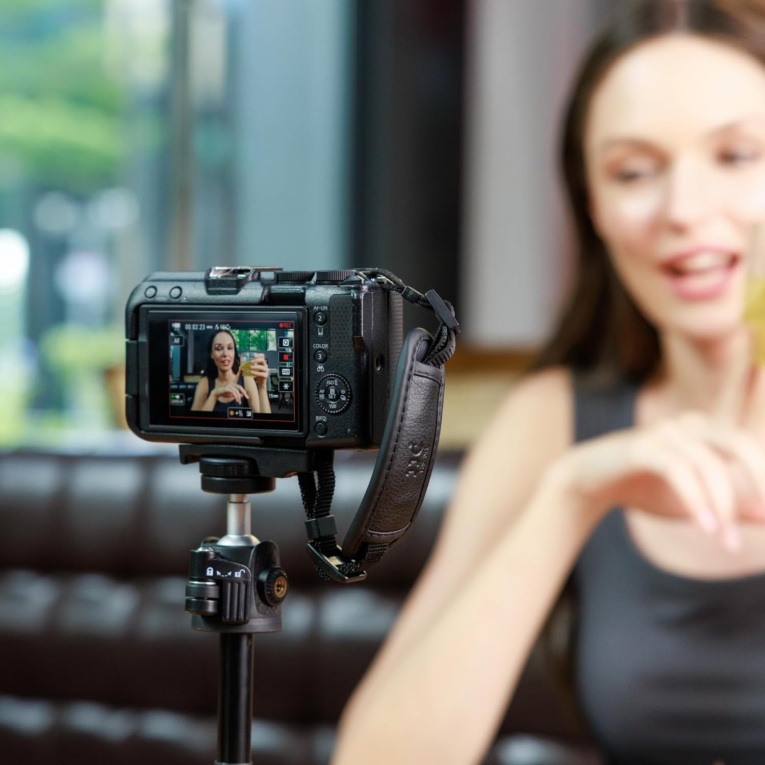 Camera Hand Wrist Grip Strap with Thinner Lanyard for Canon EOS R50 V R50V R100 R10 R6 R5 R6 Mark II for Fujifilm X Half GFX 100 II Coolpix P1100 for Panasonic Lumix S1II S1IIE S1RII FZ80D S5IIX S9