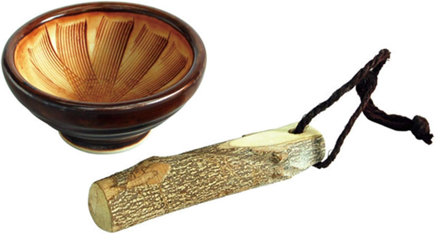 Yamako 81689 Mortar Gomari-Kun Hinoki Pestle, 3.3 X 1.6 X 1.6 Inches (8.5 X 4 X 4 Cm)