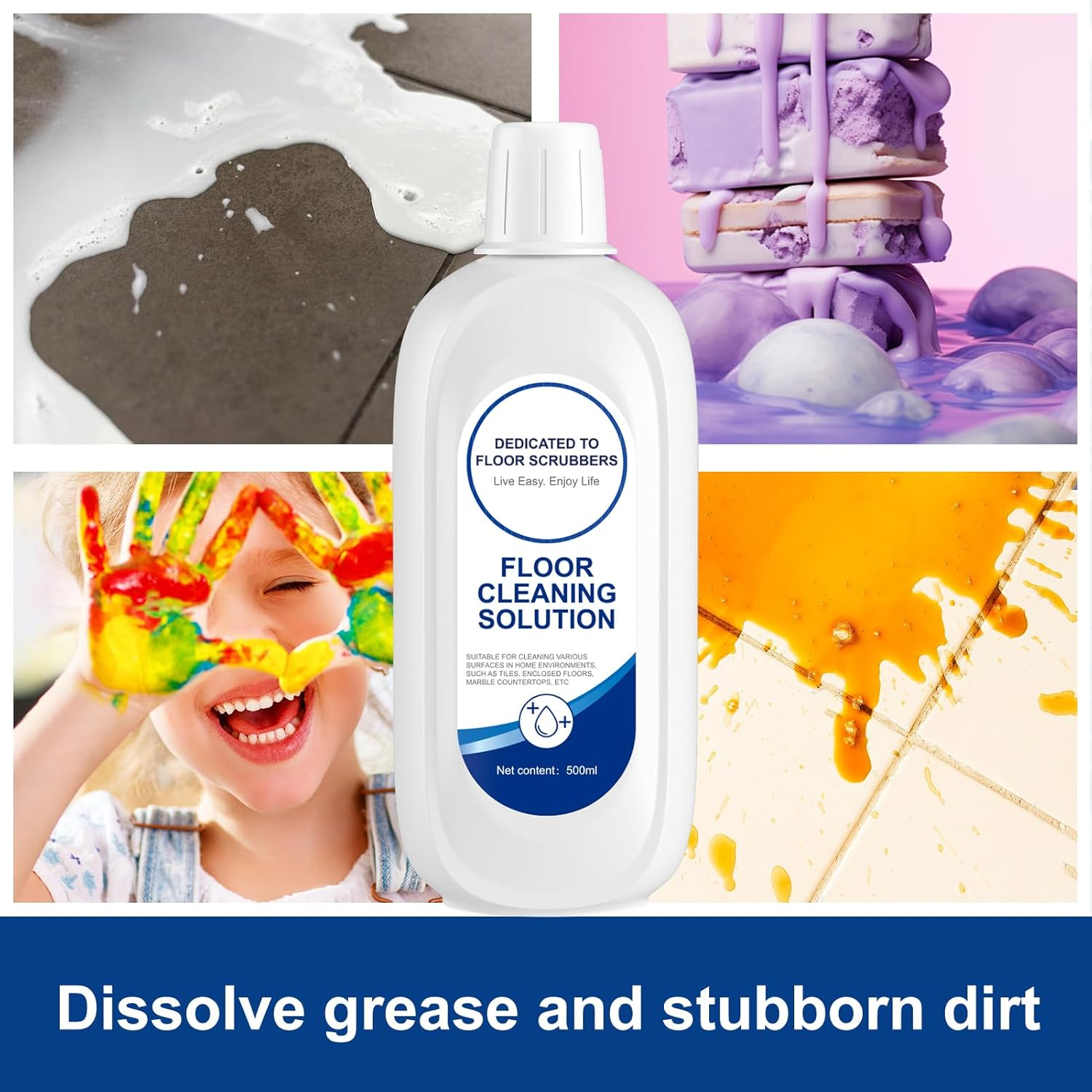 2 Bottle Floor Cleaning Solution Compatible with Tineco, Deep Cleans for Multiple Hard Floors, Suitable with All Robot Vacuums with Mopping and Cordless Wet/Dry Vacuum Mop Cleaner image number 1