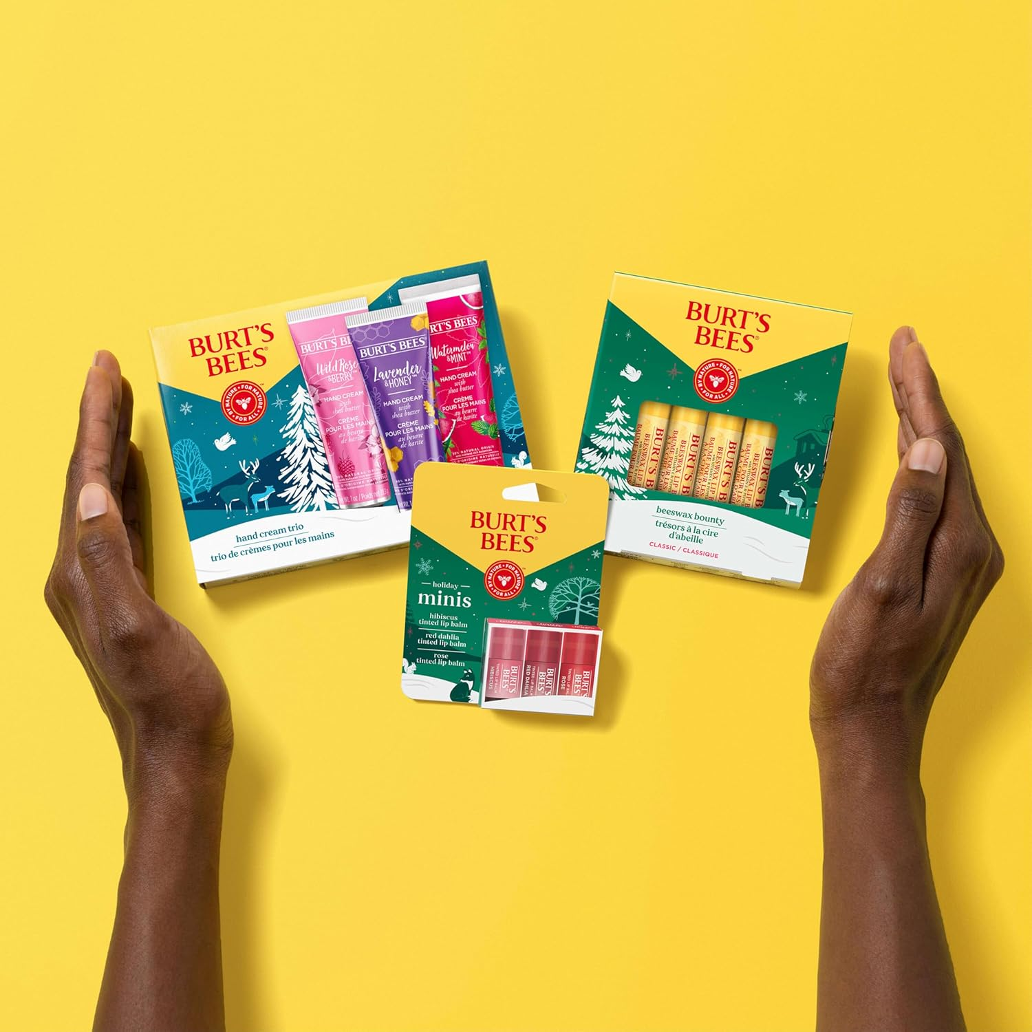 Burt'S Bees Hand Cream Gift Set with Shea Butter, Lavender & Honey, Wild Rose & Berry and Watermelon & Mint, 3 Pack image number 4