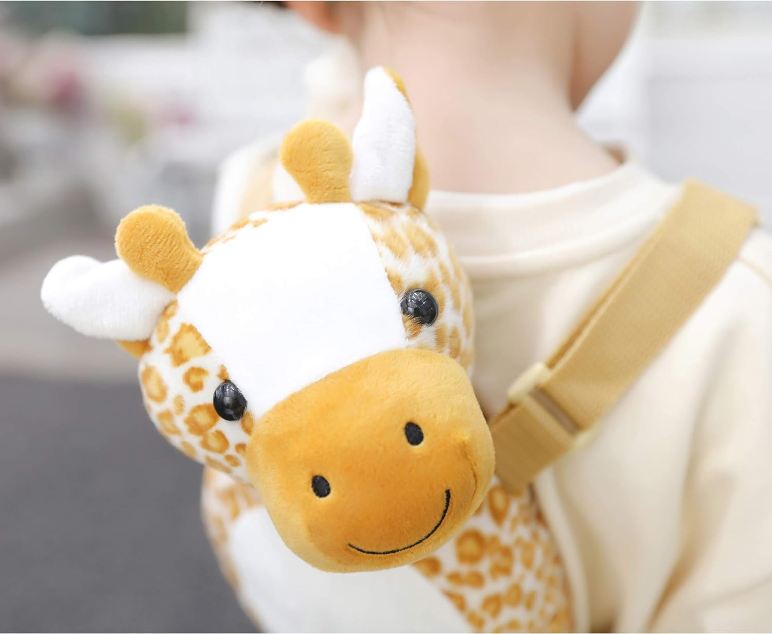 Berhapy 2 in 1 Monkey Toddler Safety Harness Backpack Children'S Walking Leash Strap (Giraffe) image number 4