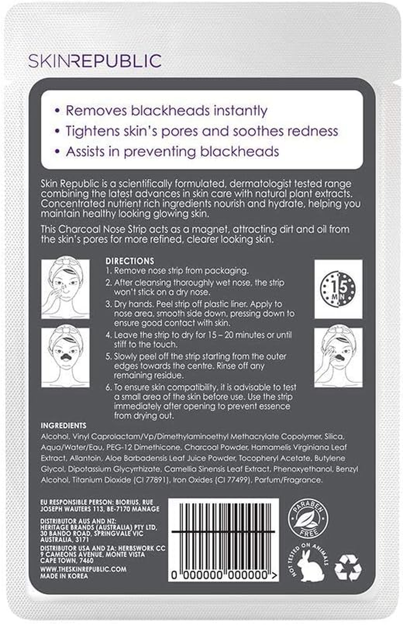 Skin Republic Charcoal Nose Strip (6 Nose Strips) image number 4