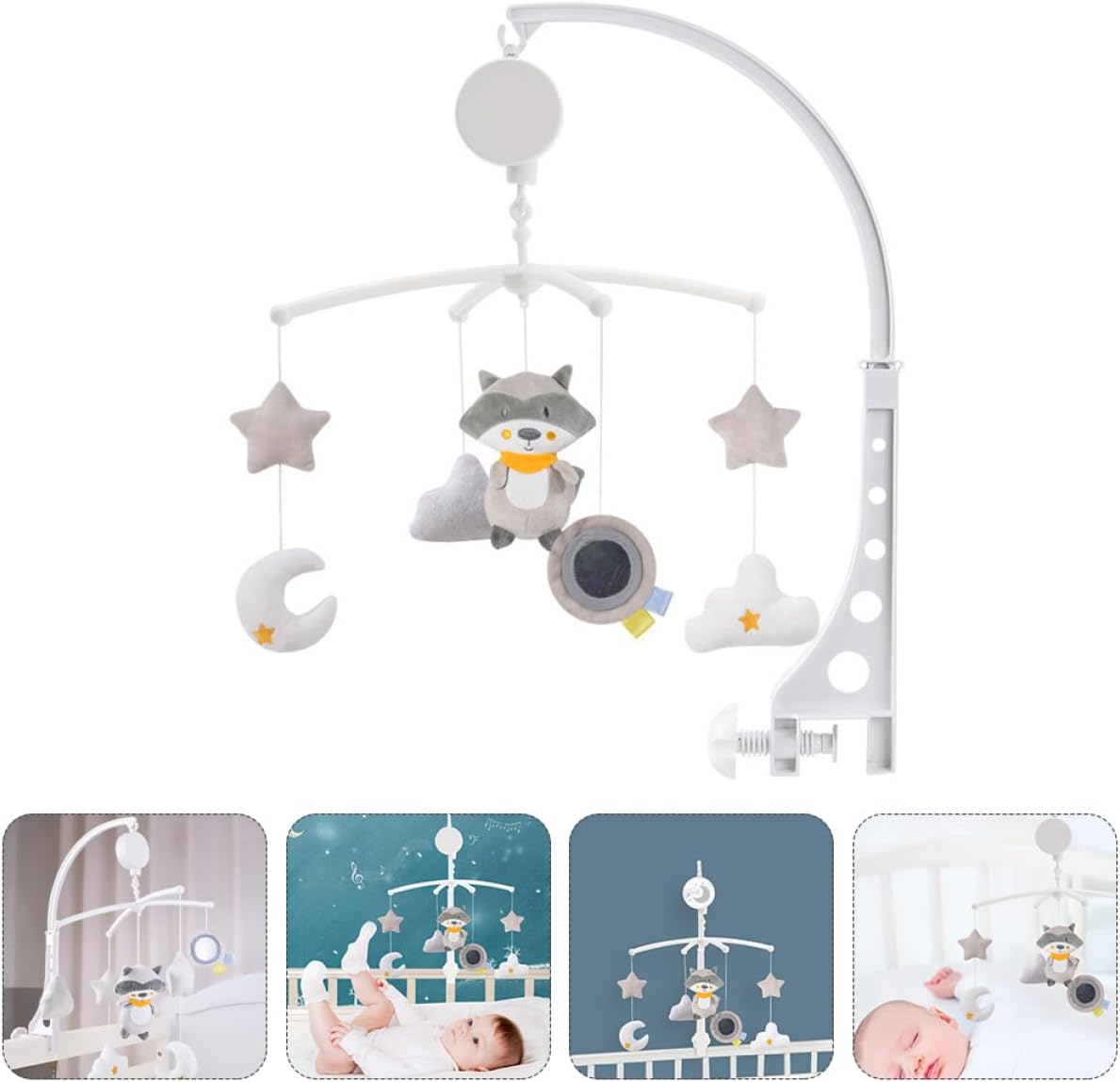 MERRYHAPY Rotate Music Ring Hanging Toys Crib Pendant Educational Plaything Safe for Boy Girl image number 6