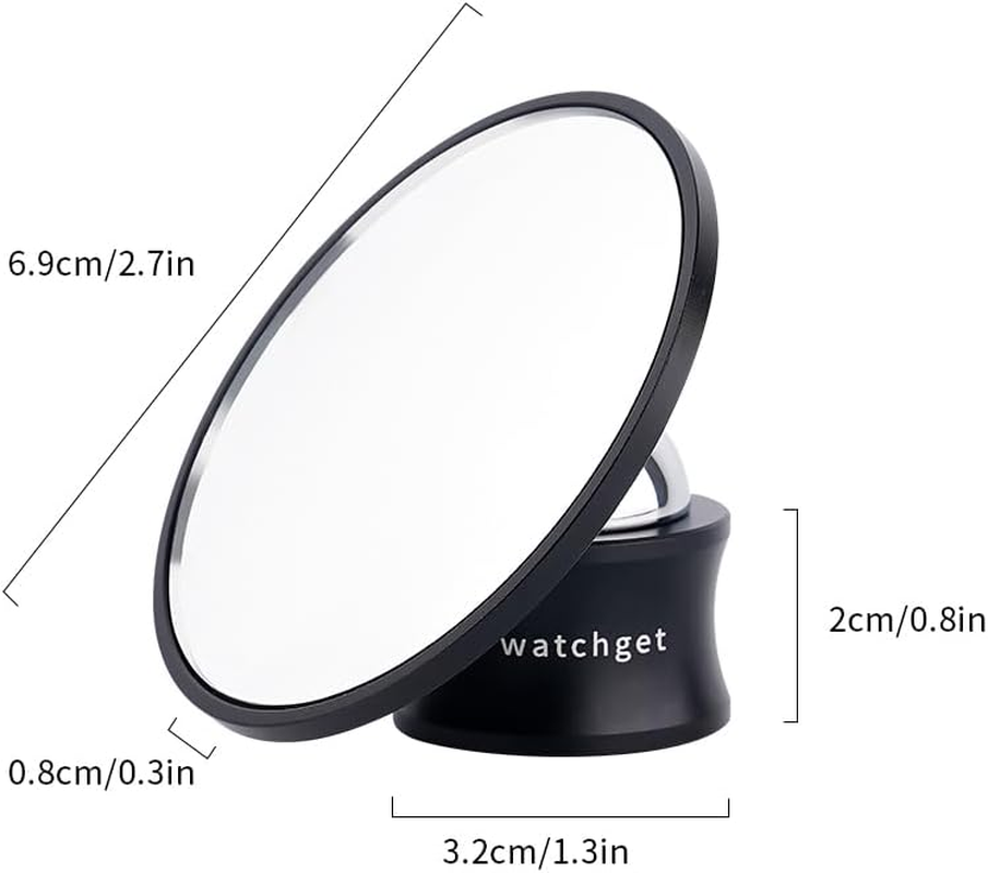 Watchget Espresso Shot Mirror for Bottomless Portafilter, Magnetic 360&deg; Rotation Coffee Brewing Mirror Coffee Flow Reflector Anti-Slip Base Enhancing Coffee Brewing Experience for Kitchen, Home, Cafe image number 3