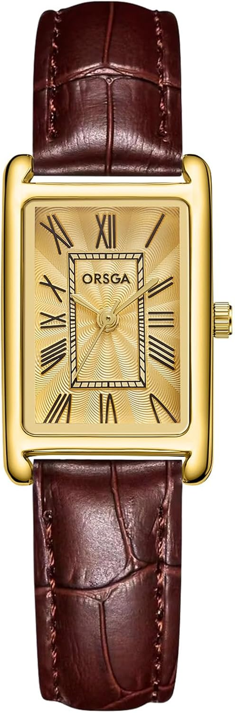 CIVO Ladies Watches for Women Leather: Waterproof Square Face Analog Quartz Wrist Watch Vintage Fashion Elegant Watch