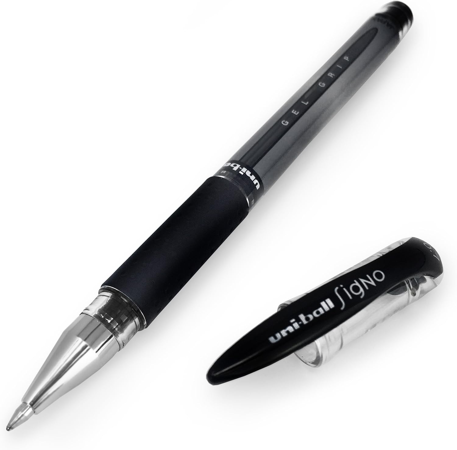 Uni-Ball UM-151S Signo Gel Grip Rollerball Pen &ndash; 0.7Mm &ndash; Black &ndash; Pack of 12 + 2 Free