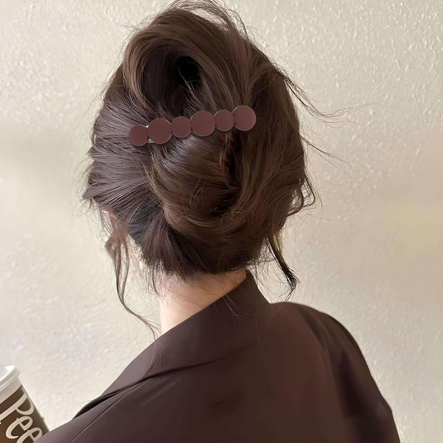 Evadollina Women'S Hair Clips, Pack of 4 French Hair Clips, Hair Clips for Thin or Short Hair, Non-Slip & Durable image number 3