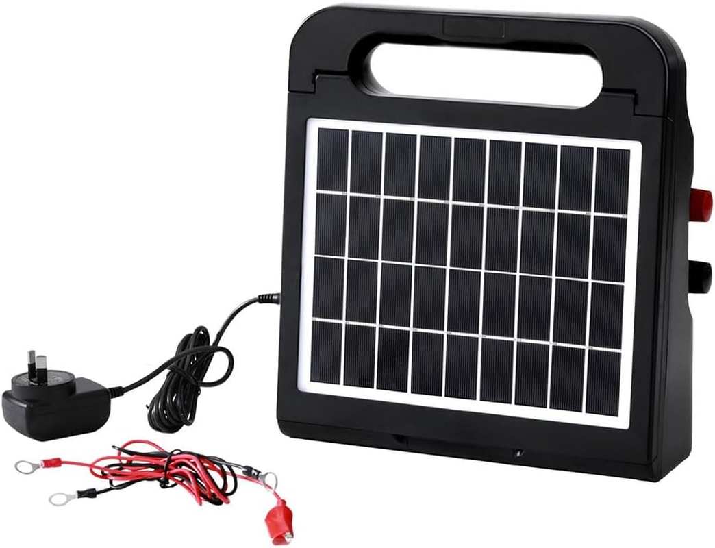 Giantz 5Km Electric Fence Energiser Solar Energizer Charger Farm Animal 0.3J image number 1