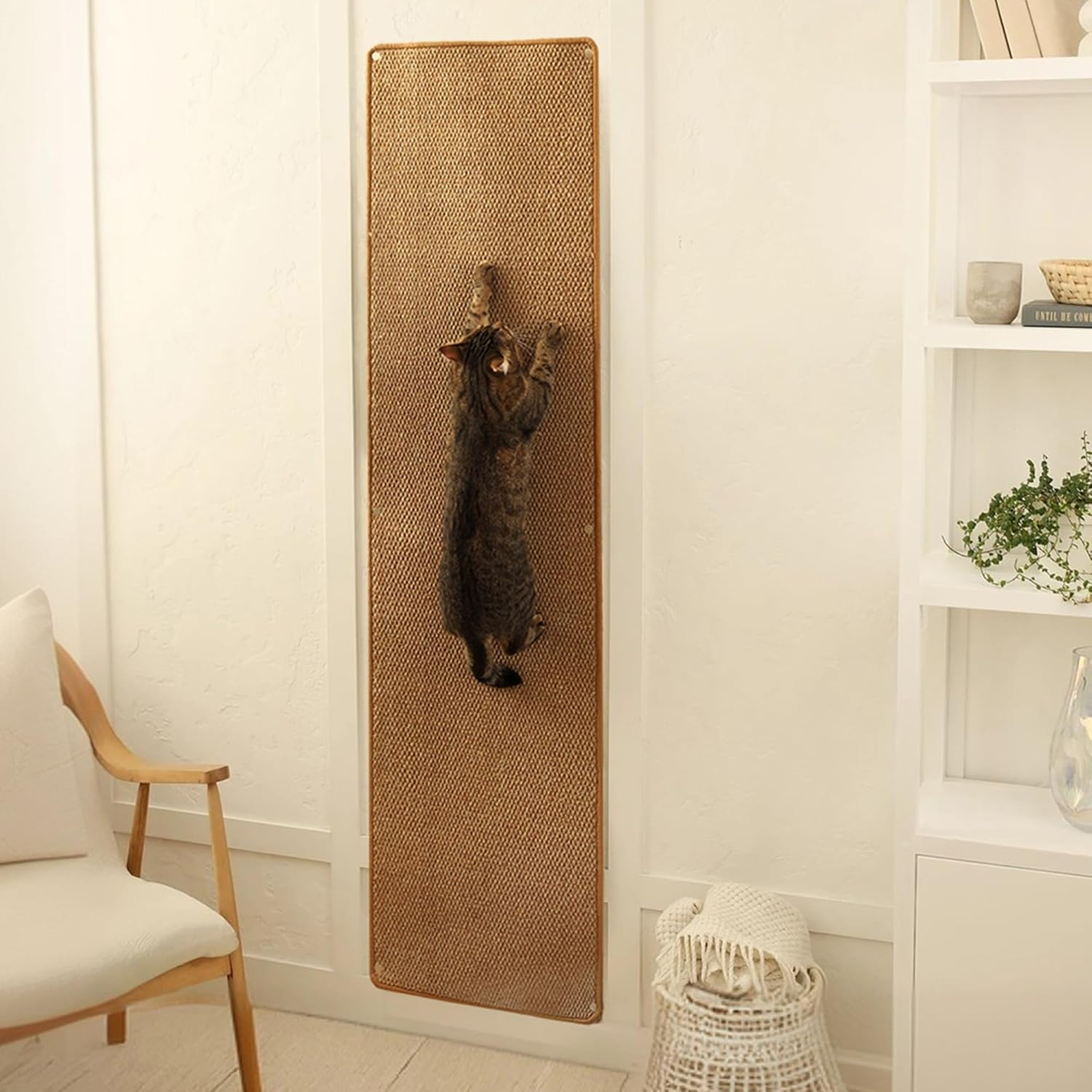 Cat Wall Climbing Carpet - Cat Wall Climber 67" X 17.5" with Fixed Nails &ndash; Scratching Rug Wall Scratchers for Indoor Cats | Climbing Wall Carpet | Scratching Mat.