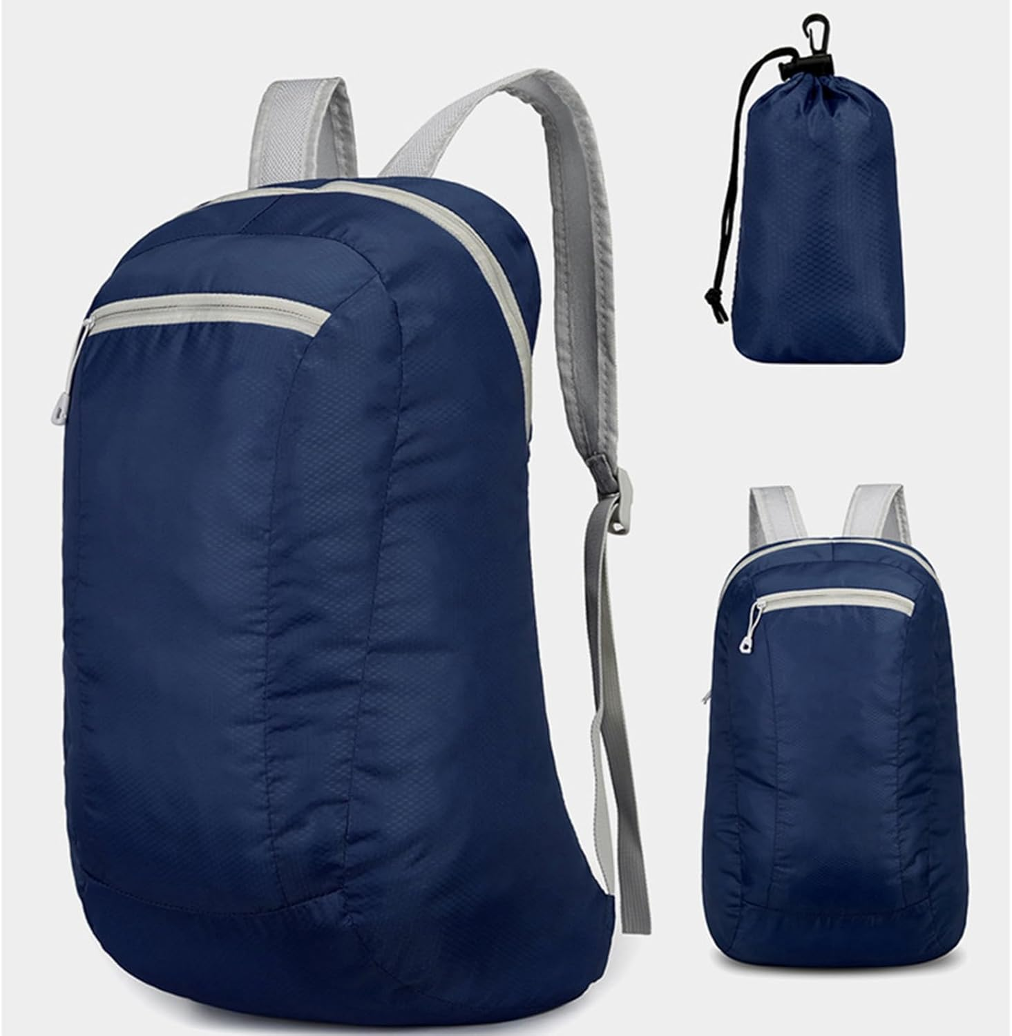 Hiking Backpack Travel Casual Daypacks Foldable Outdoor for Camping Sports Running Running for Women Man Casual Daypacks Foldable Travel Backpac - Black image number 4